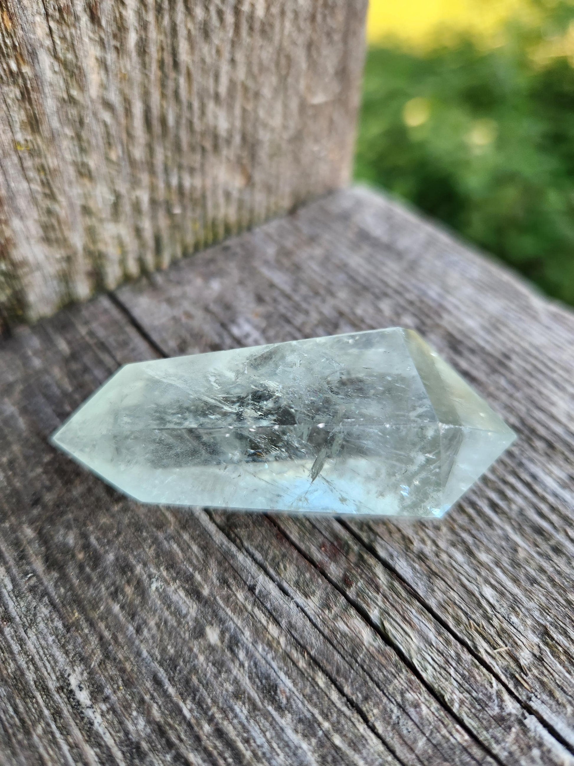 AAA Mint Green Quartz Crystal DT Point: Rare Healing Wand