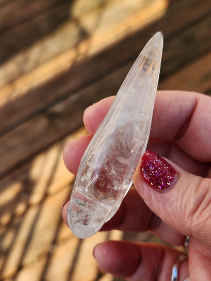 AAA Clear Quartz Crystal Alien Skull: Unique Carved Mini Sculpture, Rare