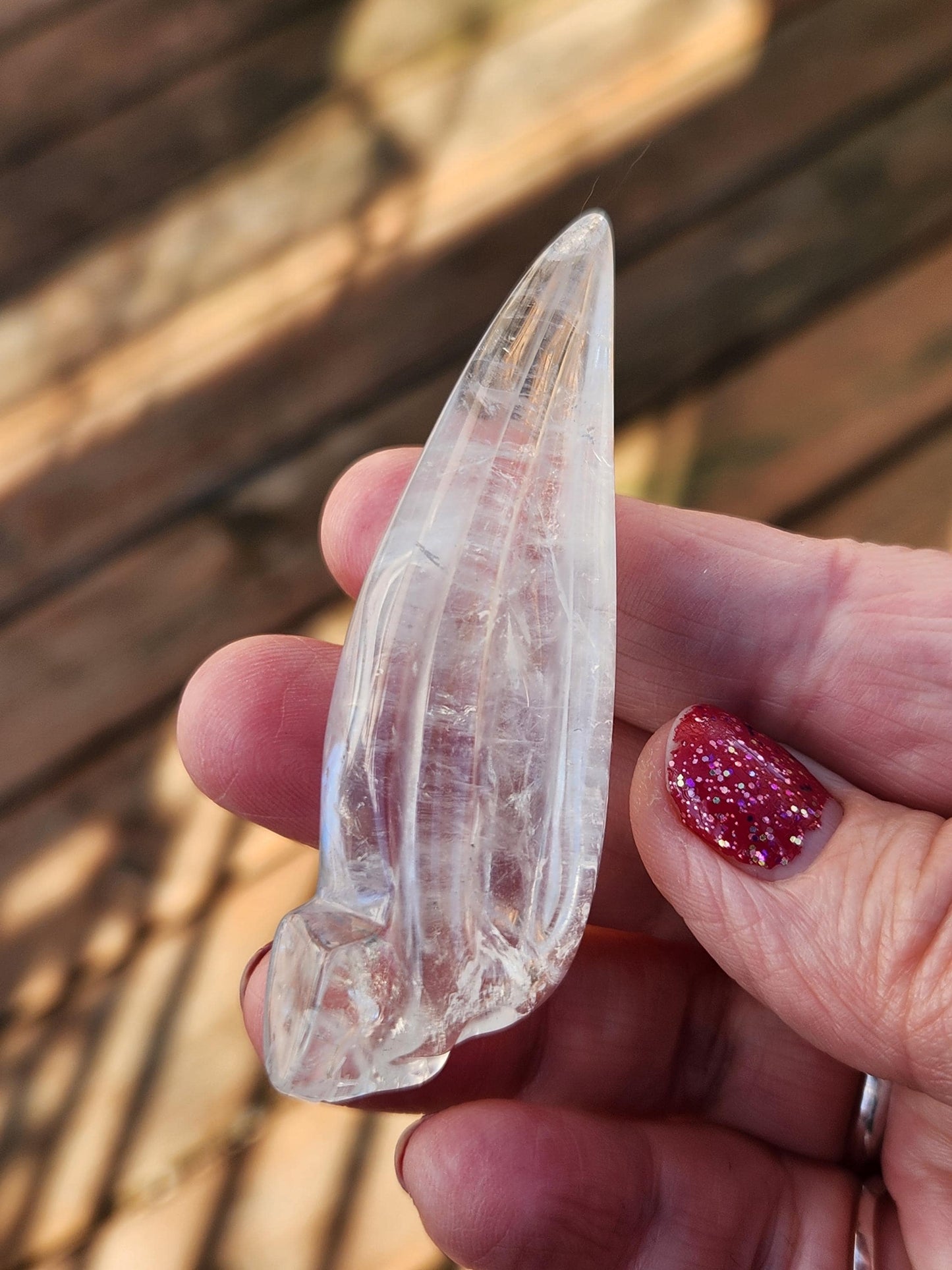 AAA Clear Quartz Crystal Alien Skull: Unique Carved Mini Sculpture, Rare