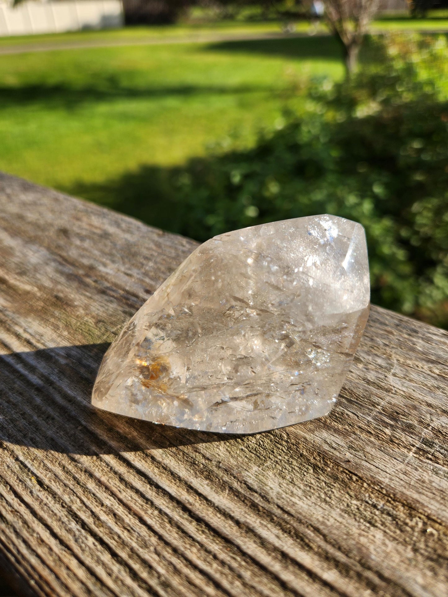 Beautiful AAA Rainbow Clear Quartz Crystal Freeform with inclusions