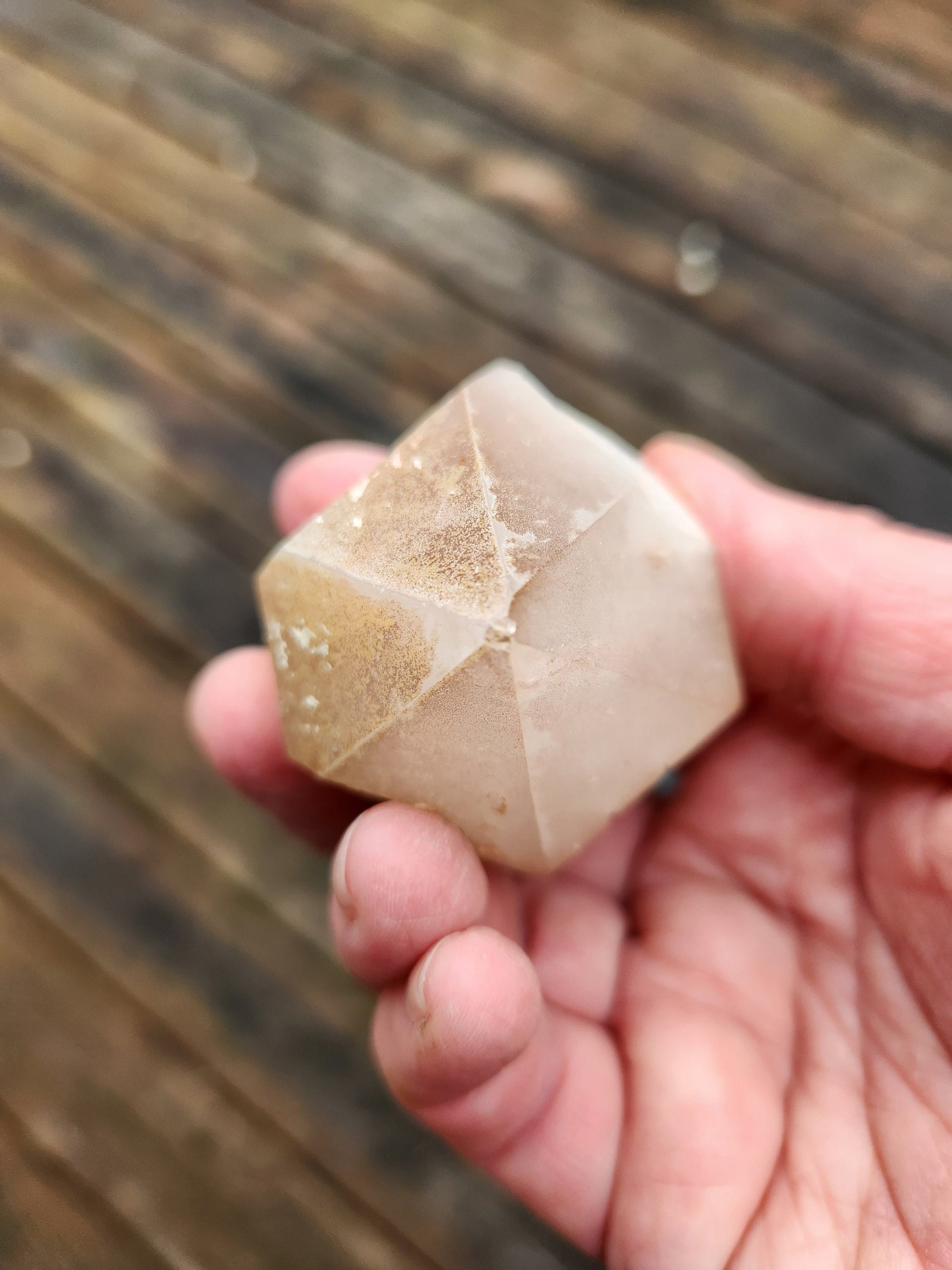 Rare Pineapple Lithium Quartz Point: Natural Crystal, DT