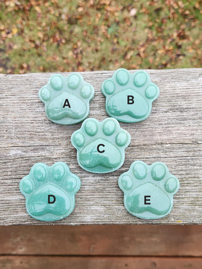 Green Aventurine Crystal Paw: Buttery Smooth Carved Stone, One