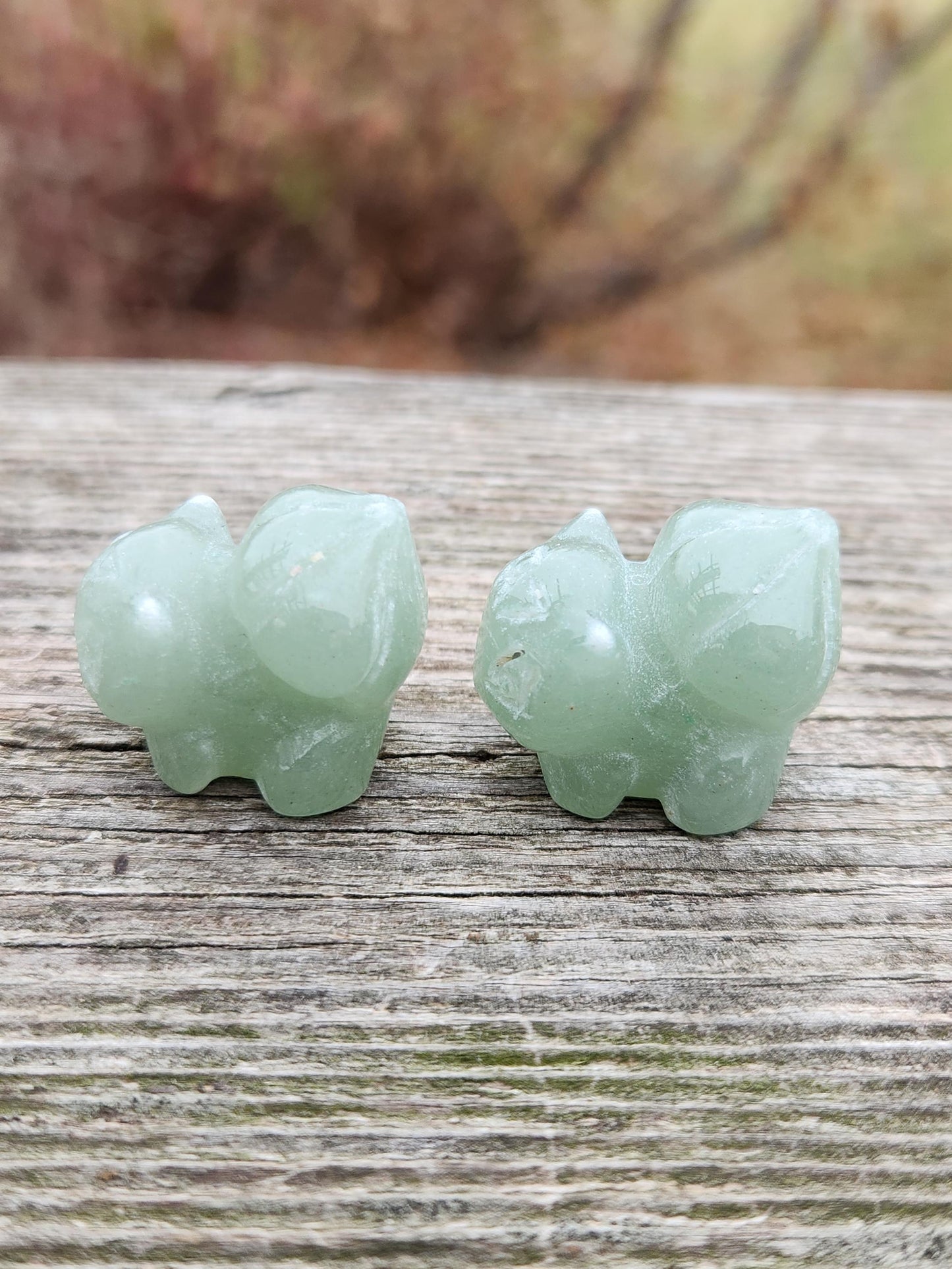 Super Cute Small Green Aventurine Bulbasaur, Pokemon