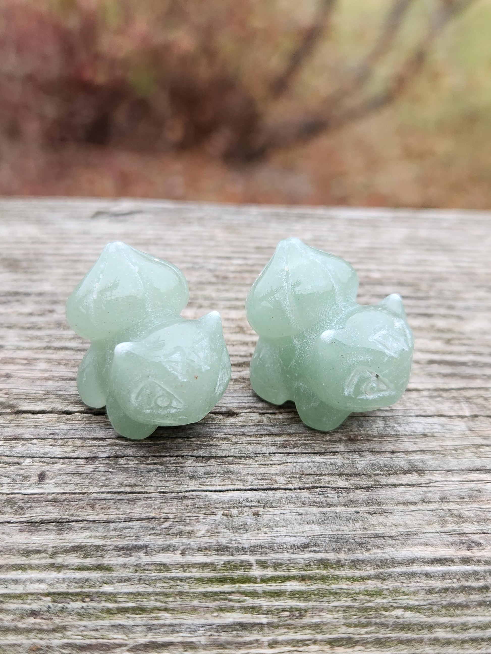 Super Cute Small Green Aventurine Bulbasaur, Pokemon