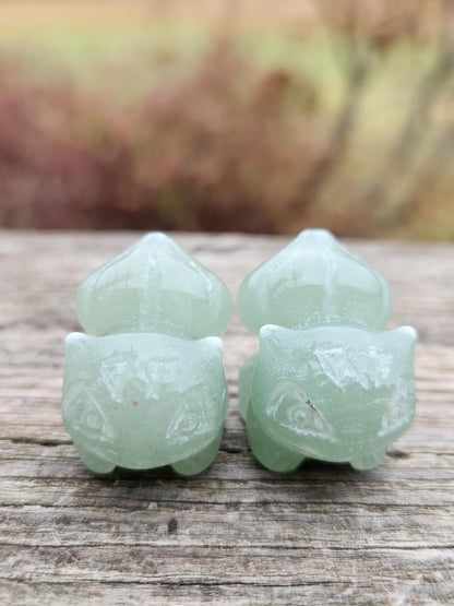 Super Cute Small Green Aventurine Bulbasaur, Pokemon