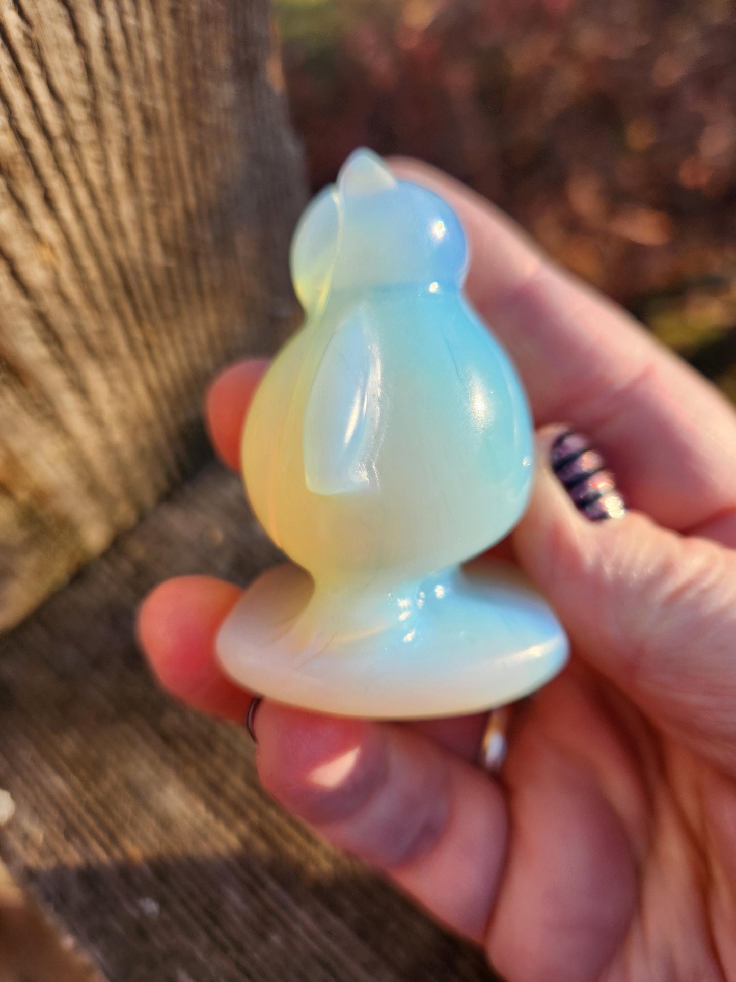 Super Cute Opalite Snorlax with High Polish, Pokemon