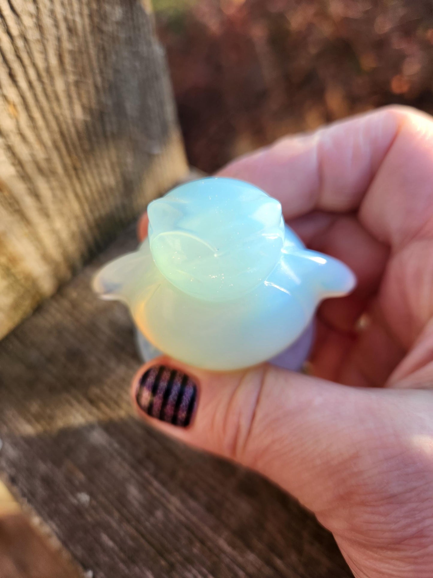 Super Cute Opalite Snorlax with High Polish, Pokemon
