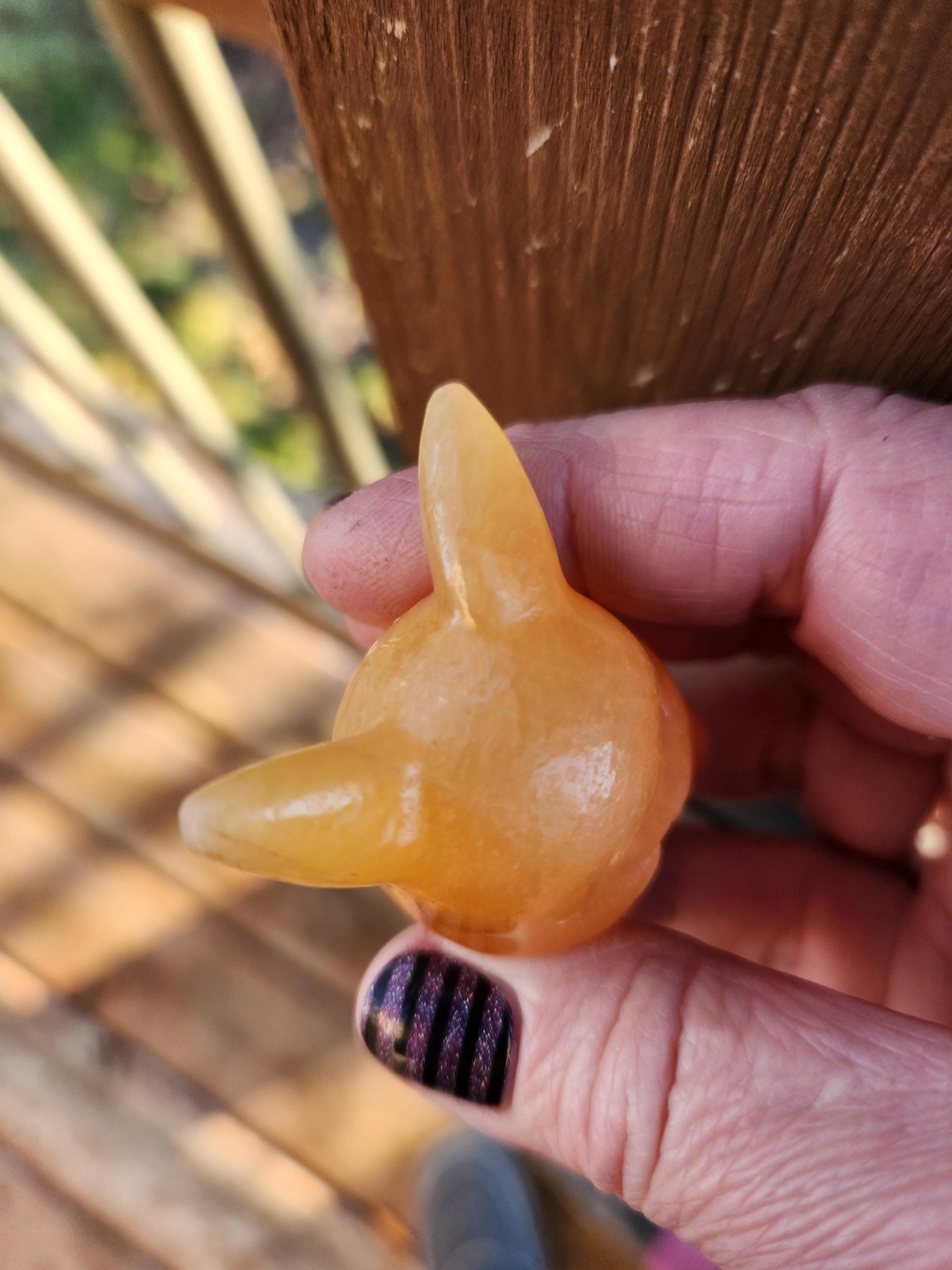 Super Cute Yellow Calcite Pikachu Natural Stone Crystal, Pokémon, Gift