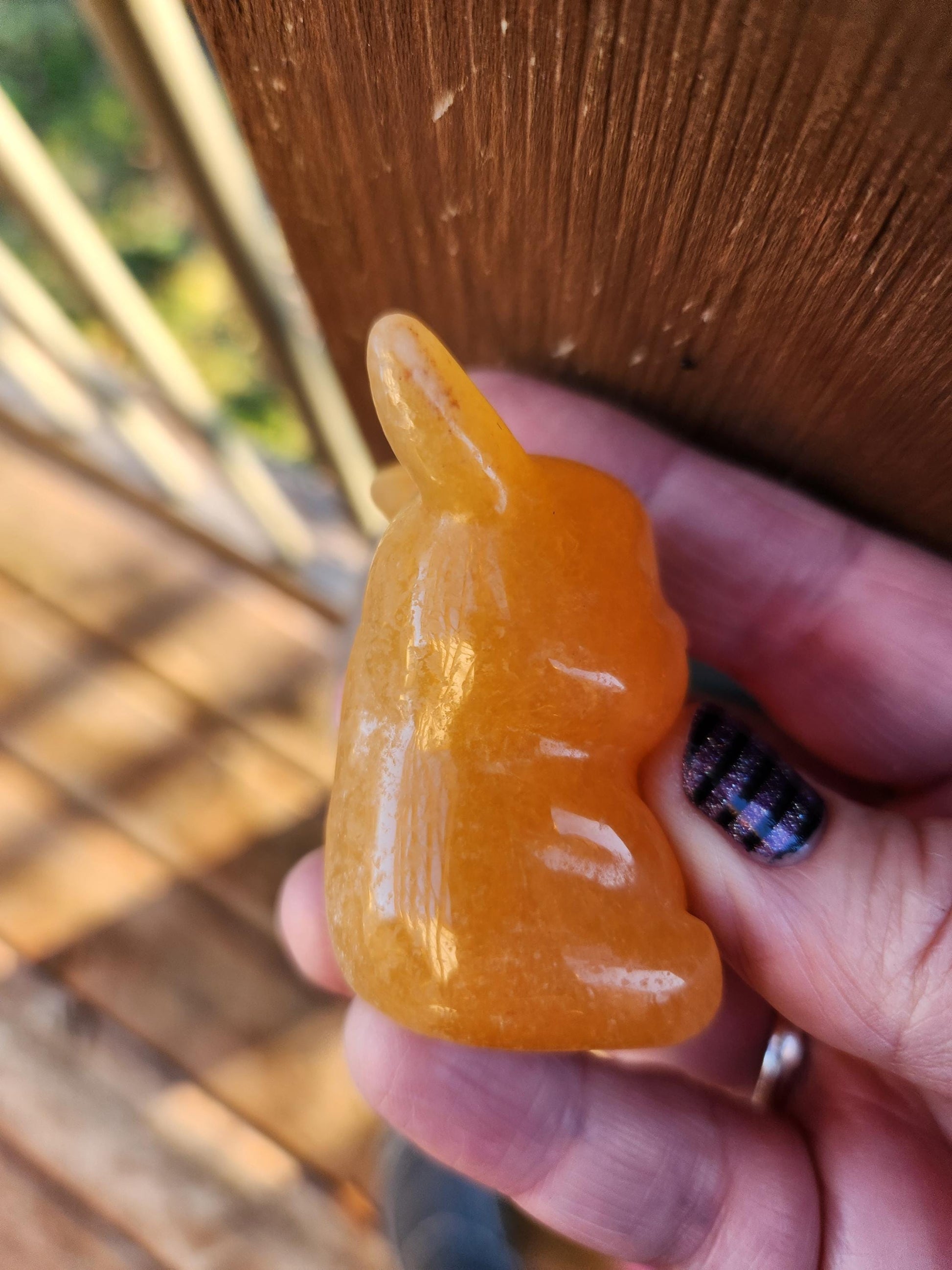 Super Cute Yellow Calcite Pikachu Natural Stone Crystal, Pokémon, Gift