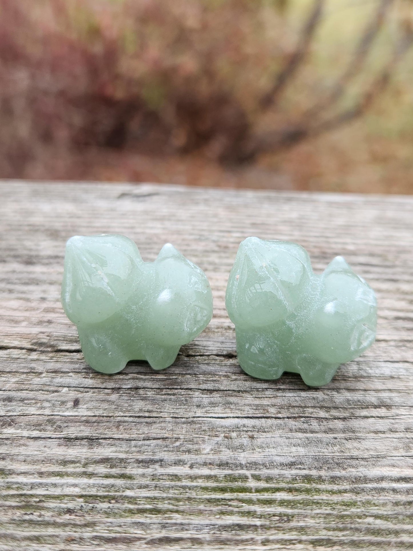 Super Cute Small Green Aventurine Bulbasaur, Pokemon