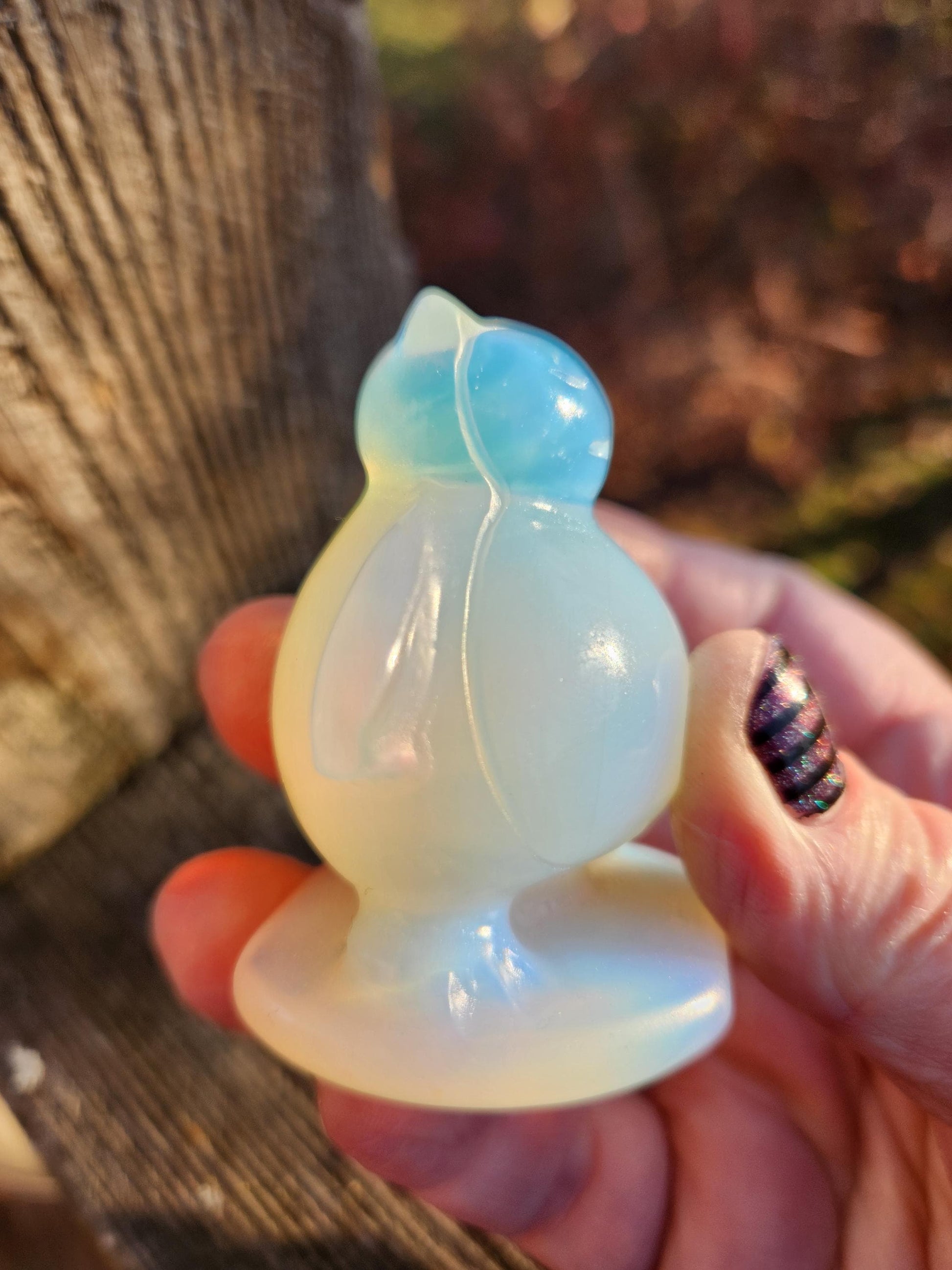 Super Cute Opalite Snorlax with High Polish, Pokemon