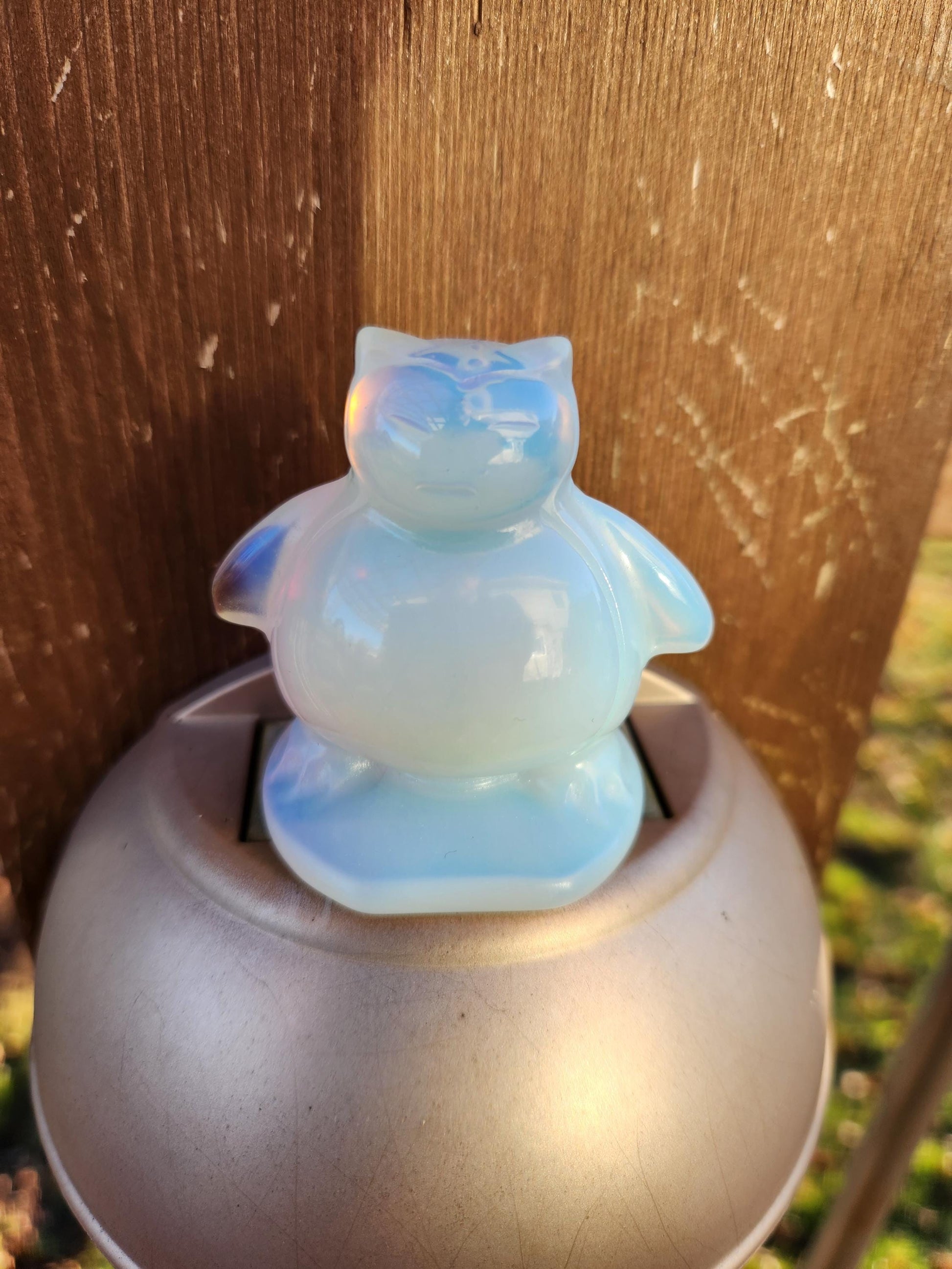 Super Cute Opalite Snorlax with High Polish, Pokemon