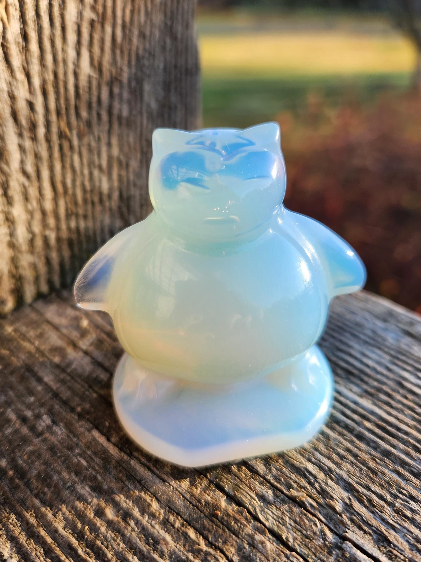 Super Cute Opalite Snorlax with High Polish, Pokemon