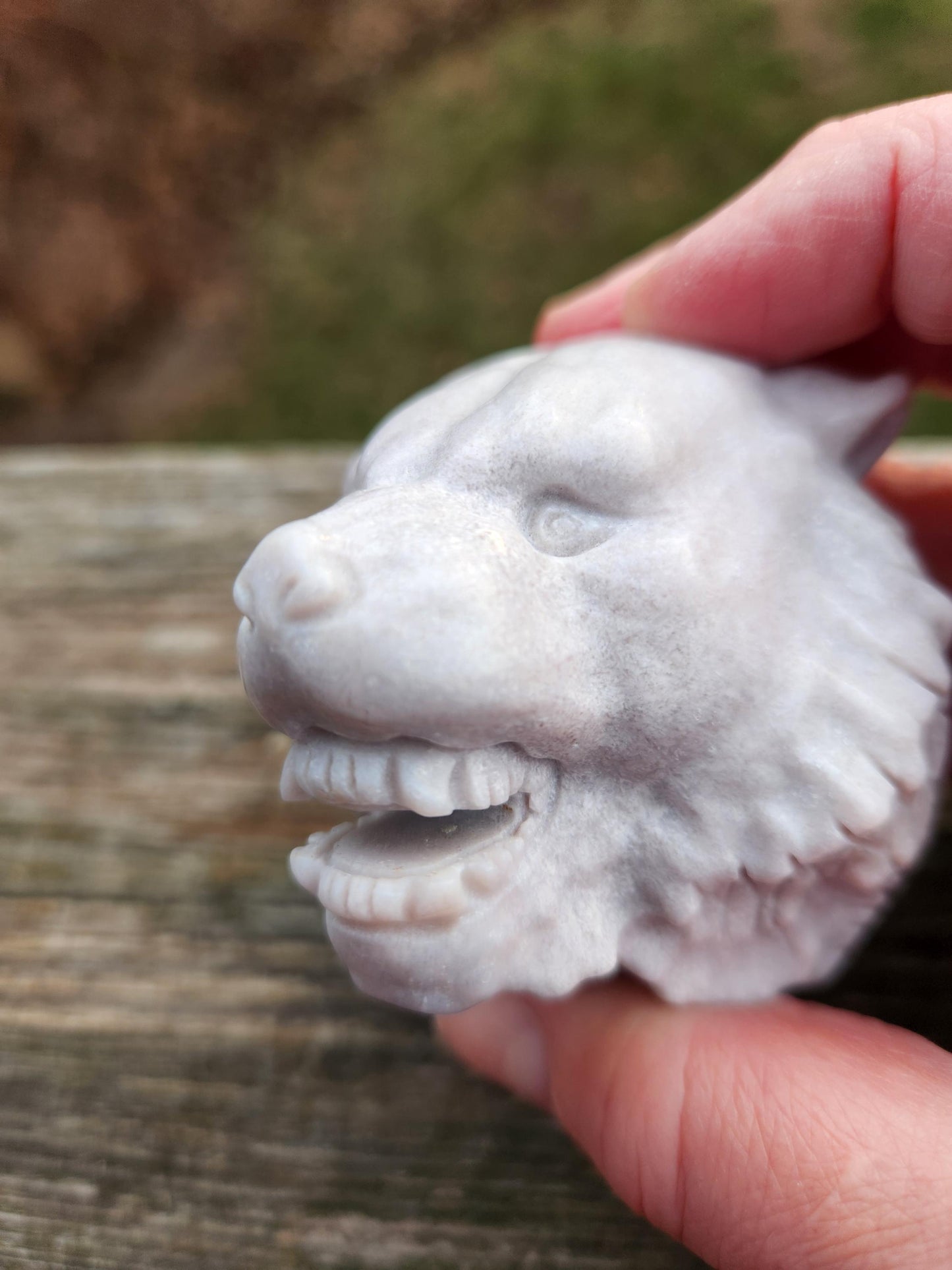 Crazy Unique Flower Agate Crystal Tiger Head