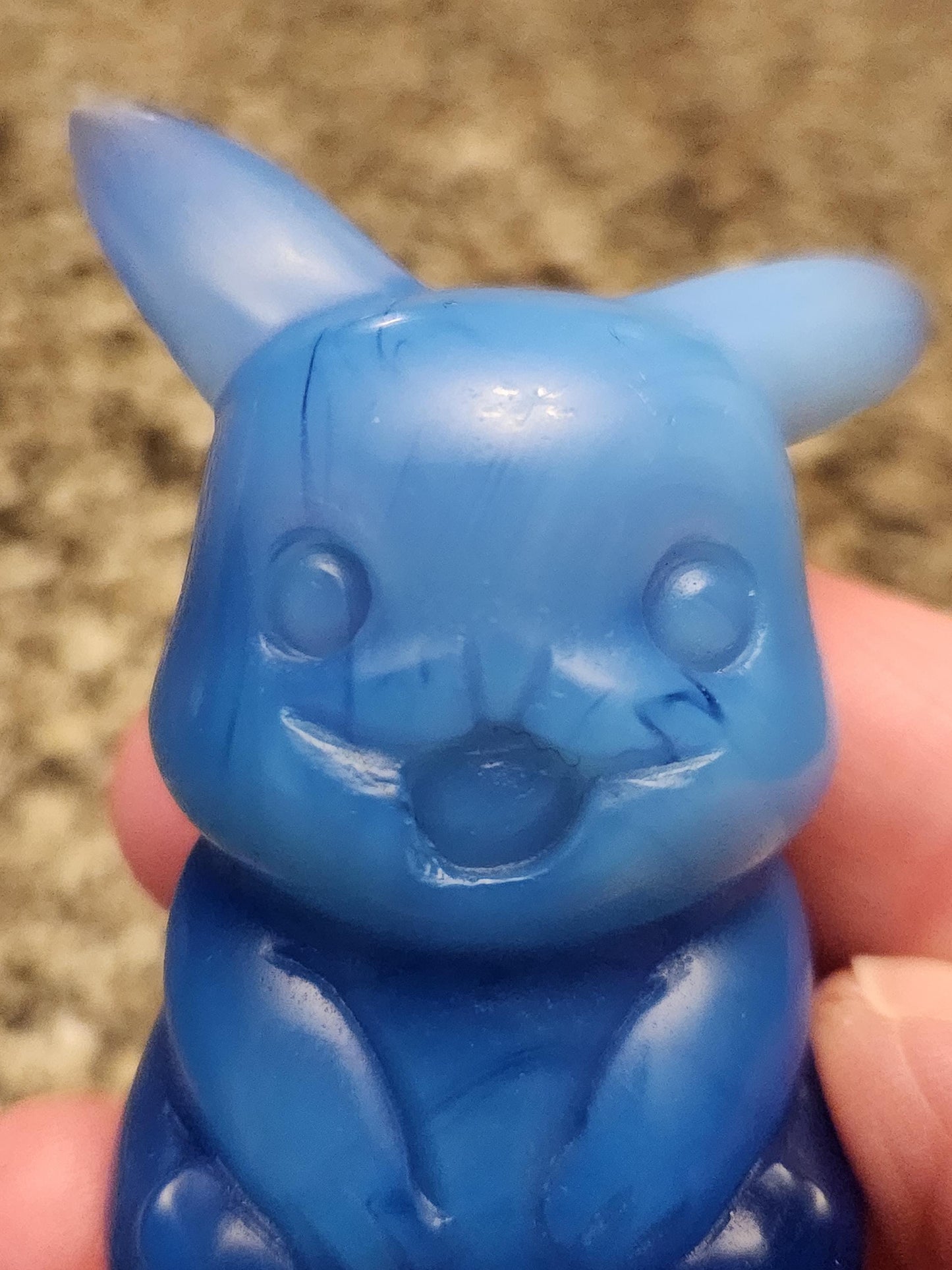 Super Cute Blue Opalite Pikachu with High Polish Pokemon