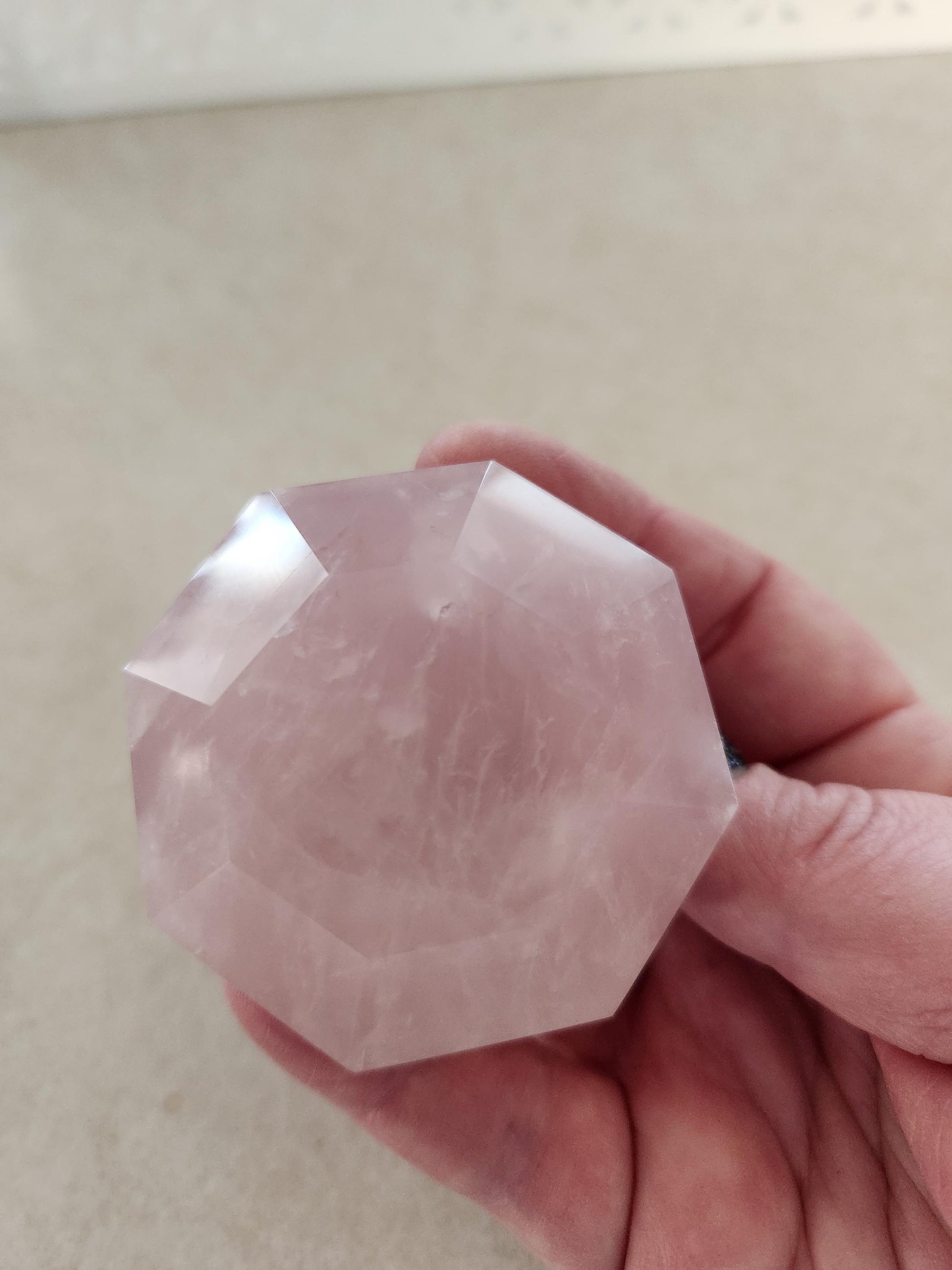 Gorgeous AAA Pink Rose Quartz Crystal Diamond, Extractor