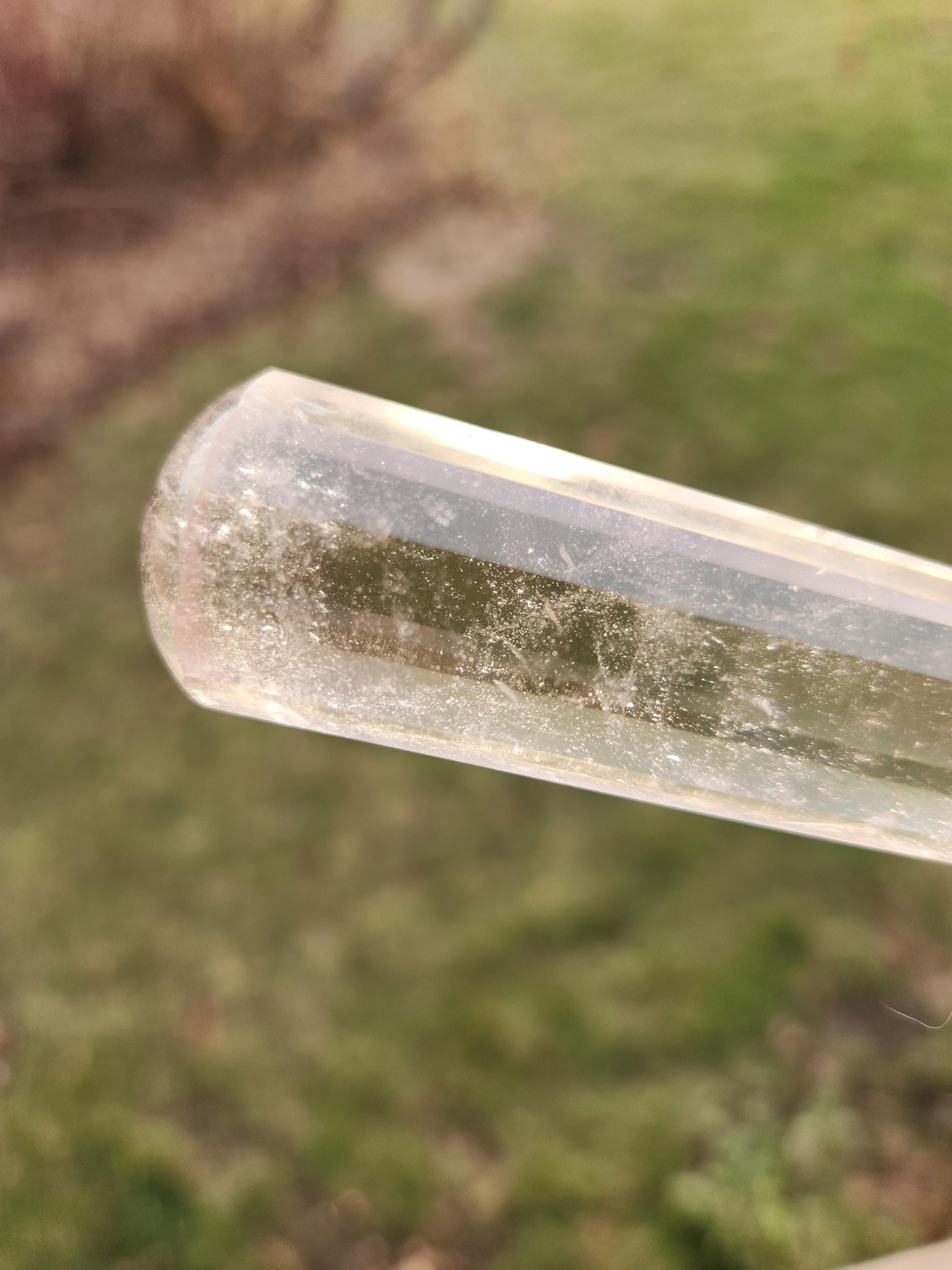 12 Sided Clear Quartz Crystal Vogel with inclusions, Extractor, Energy Work, Wand