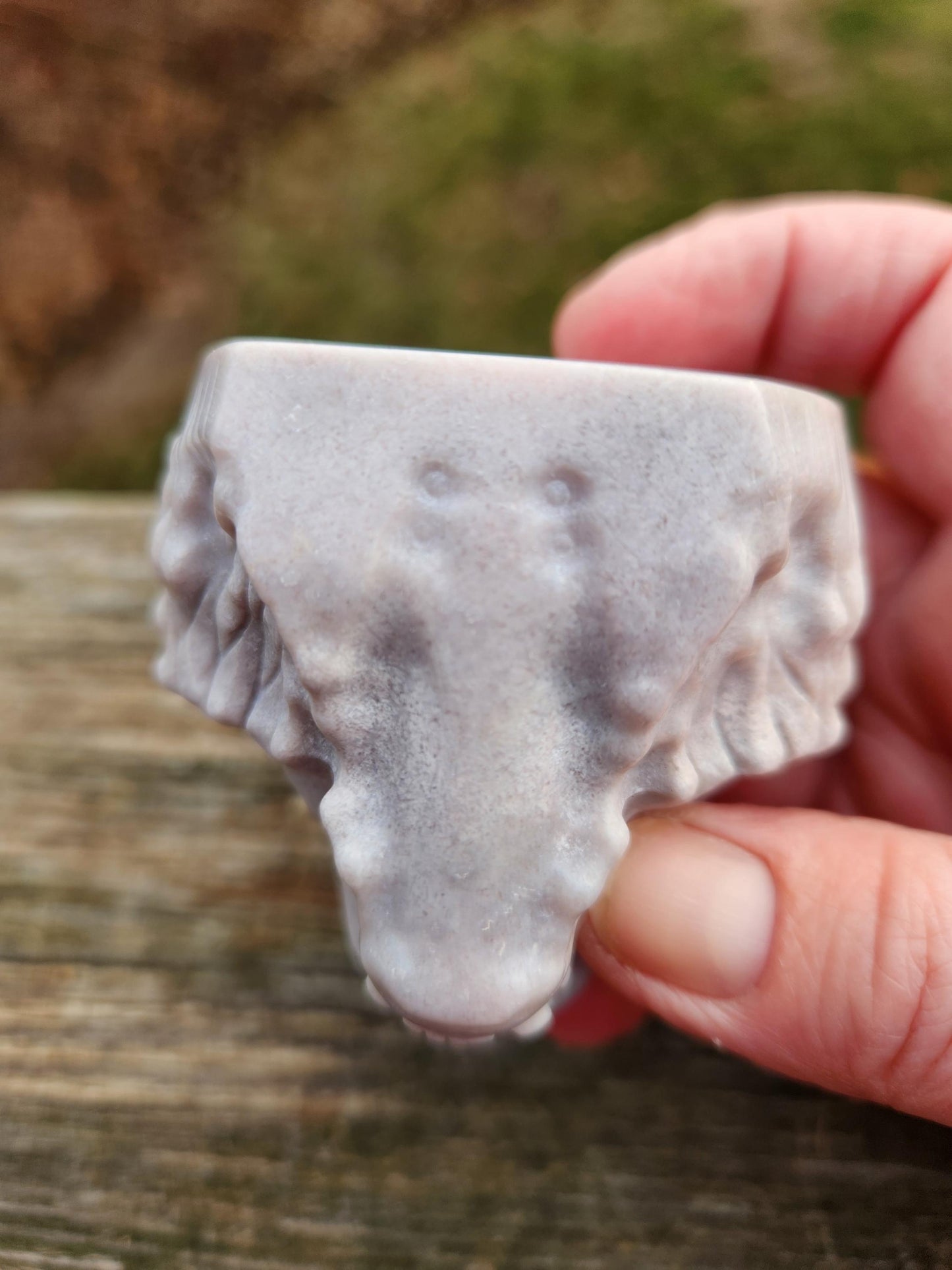 Crazy Unique Flower Agate Crystal Tiger Head