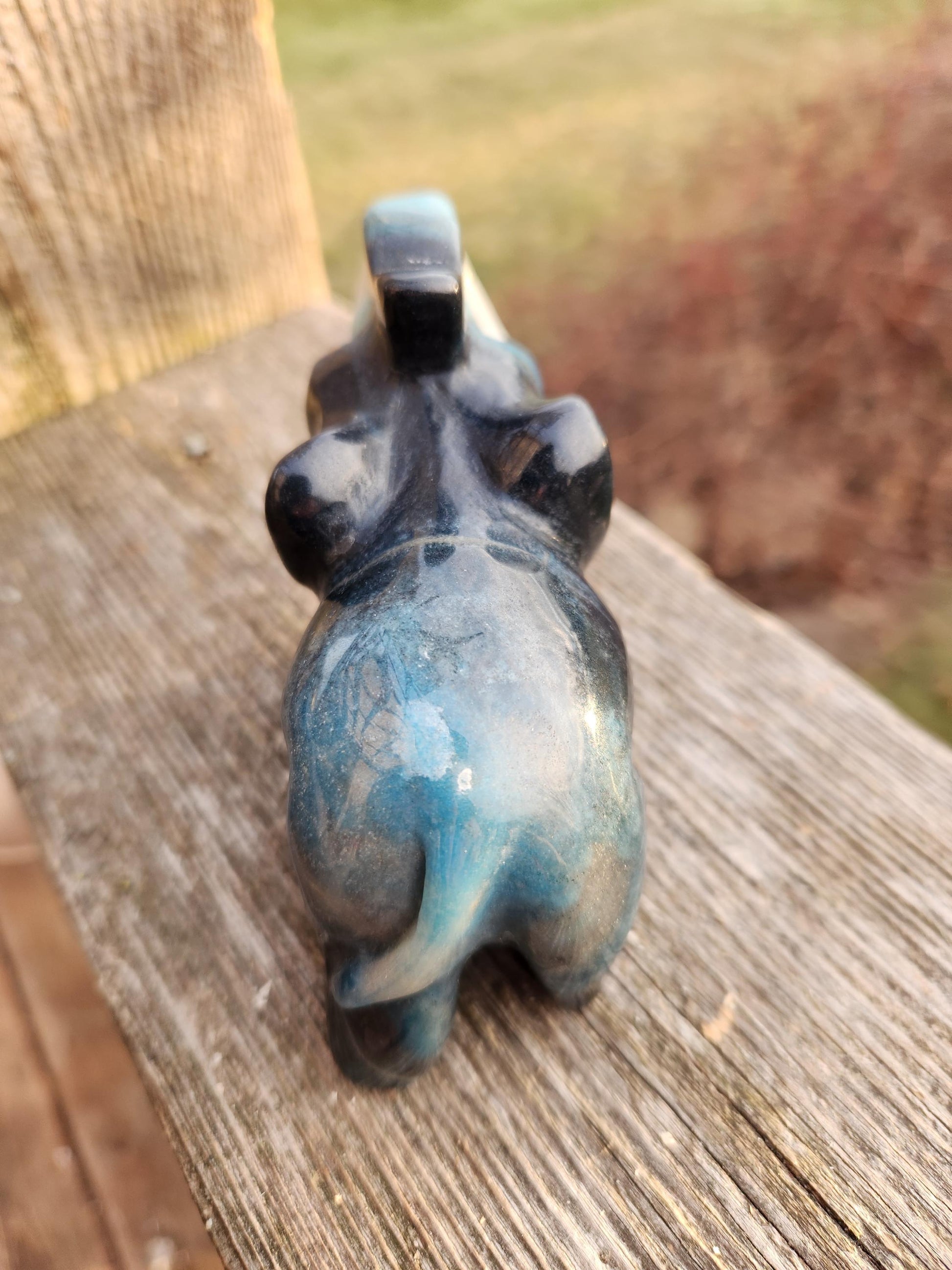 Trolleite Crystal Carved Elephant: High Polish Stone