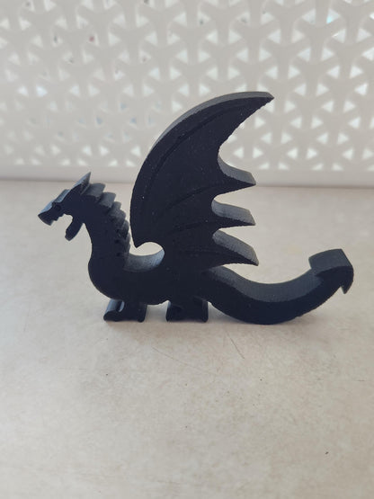 Black Obsidian Crystal Dragon, DnD