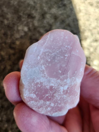 Pink Opal Carved Mermaid Figurine: Unique Siren Sculpture