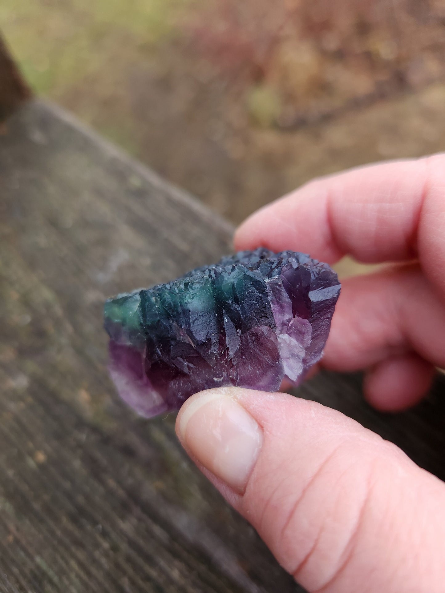 AAA Multi-Color Fluorite Crystal Specimen: Purple & Aqua Blue