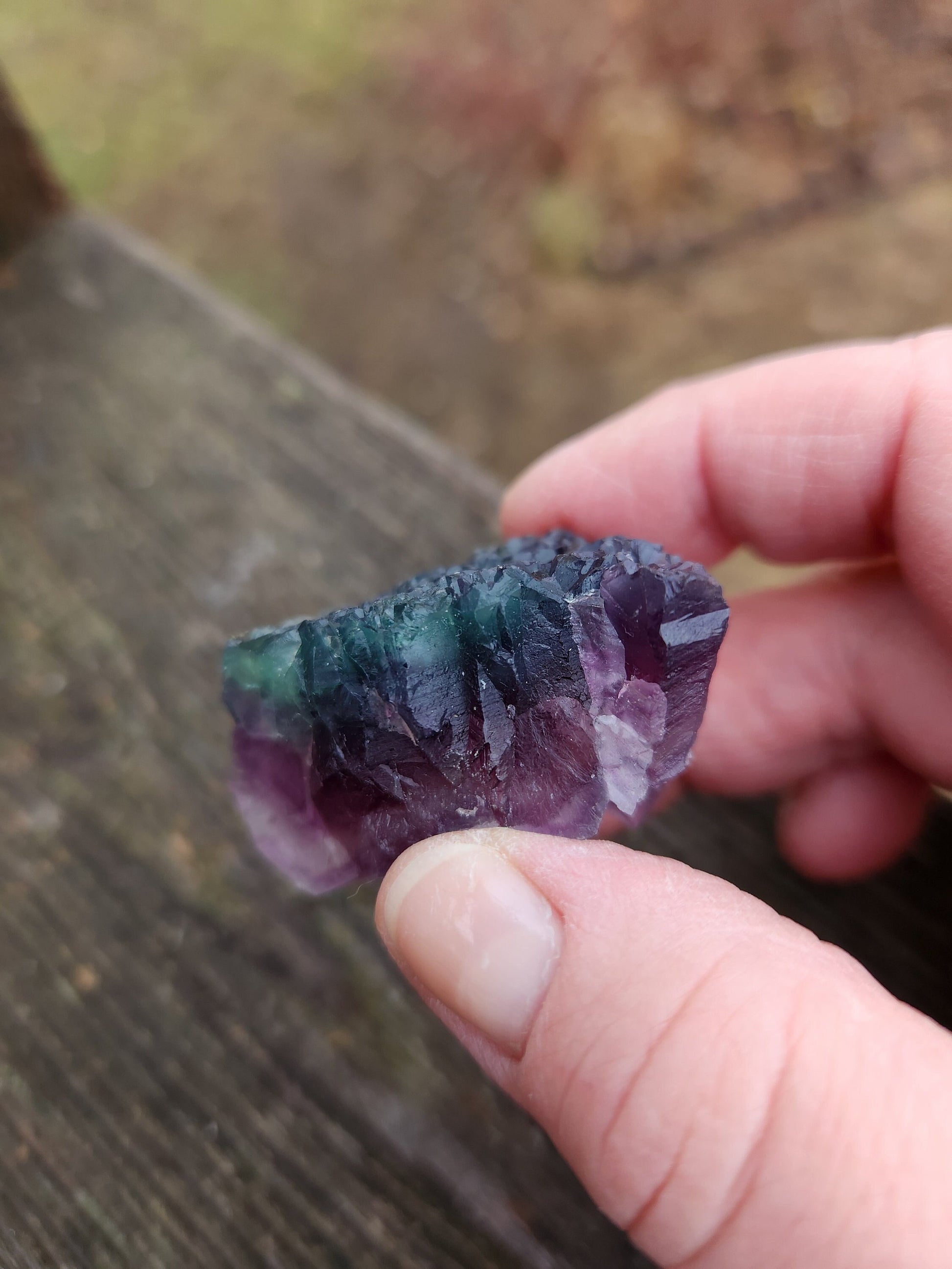 AAA Multi-Color Fluorite Crystal Specimen: Purple & Aqua Blue