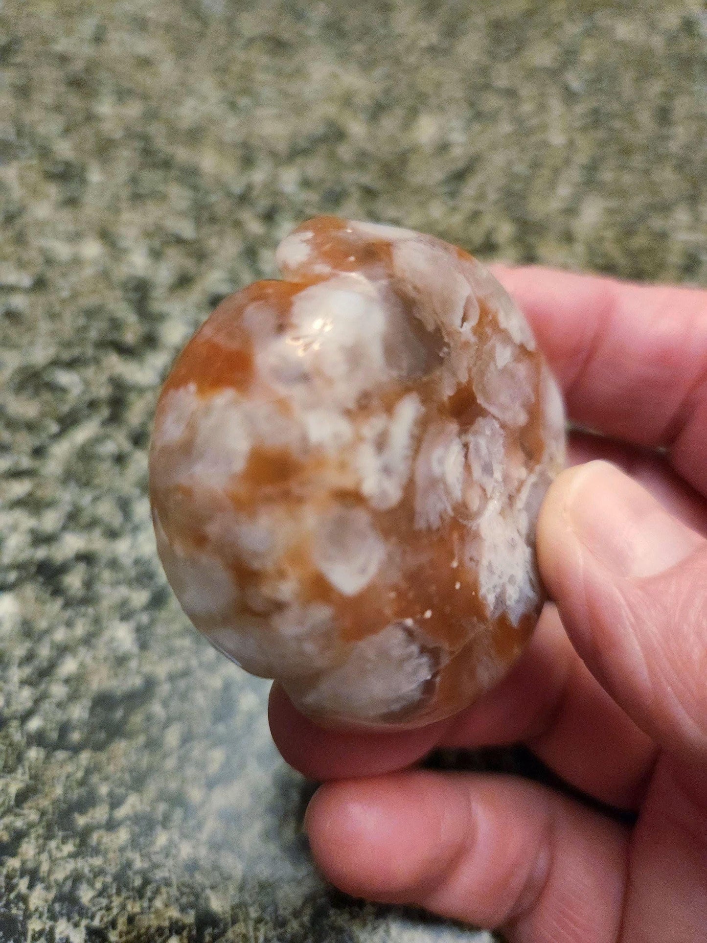 Flower Agate Crystal Carved Rose Bud: Pink, Red, and White Plumes