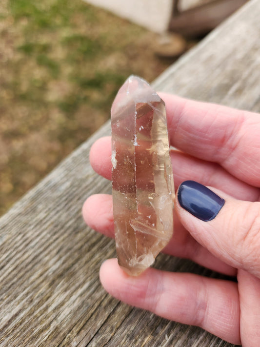 Raw Congo Citrine Crystal Point: Natural DT
