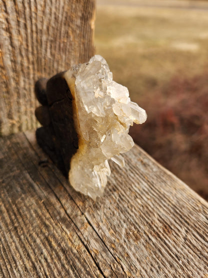 Super Unique Clear Quartz with Matrix Angel Or Fairy Carving Natural Stone Crystal