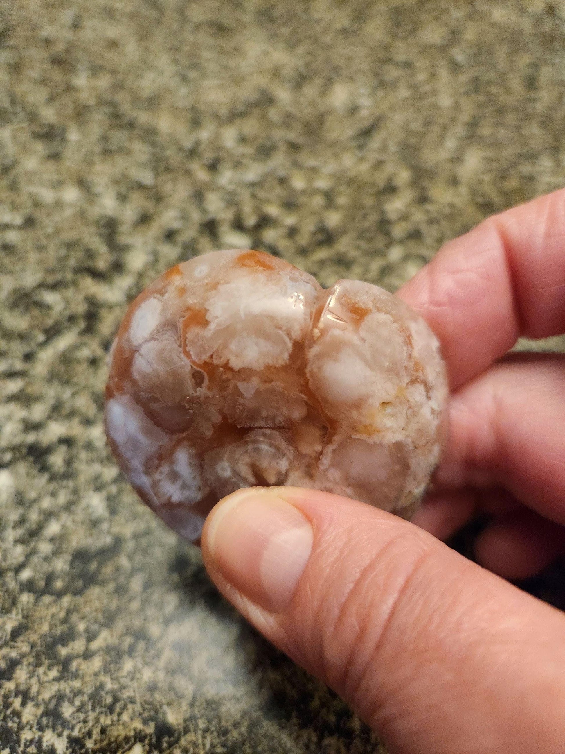 Flower Agate Crystal Carved Rose Bud: Pink, Red, and White Plumes