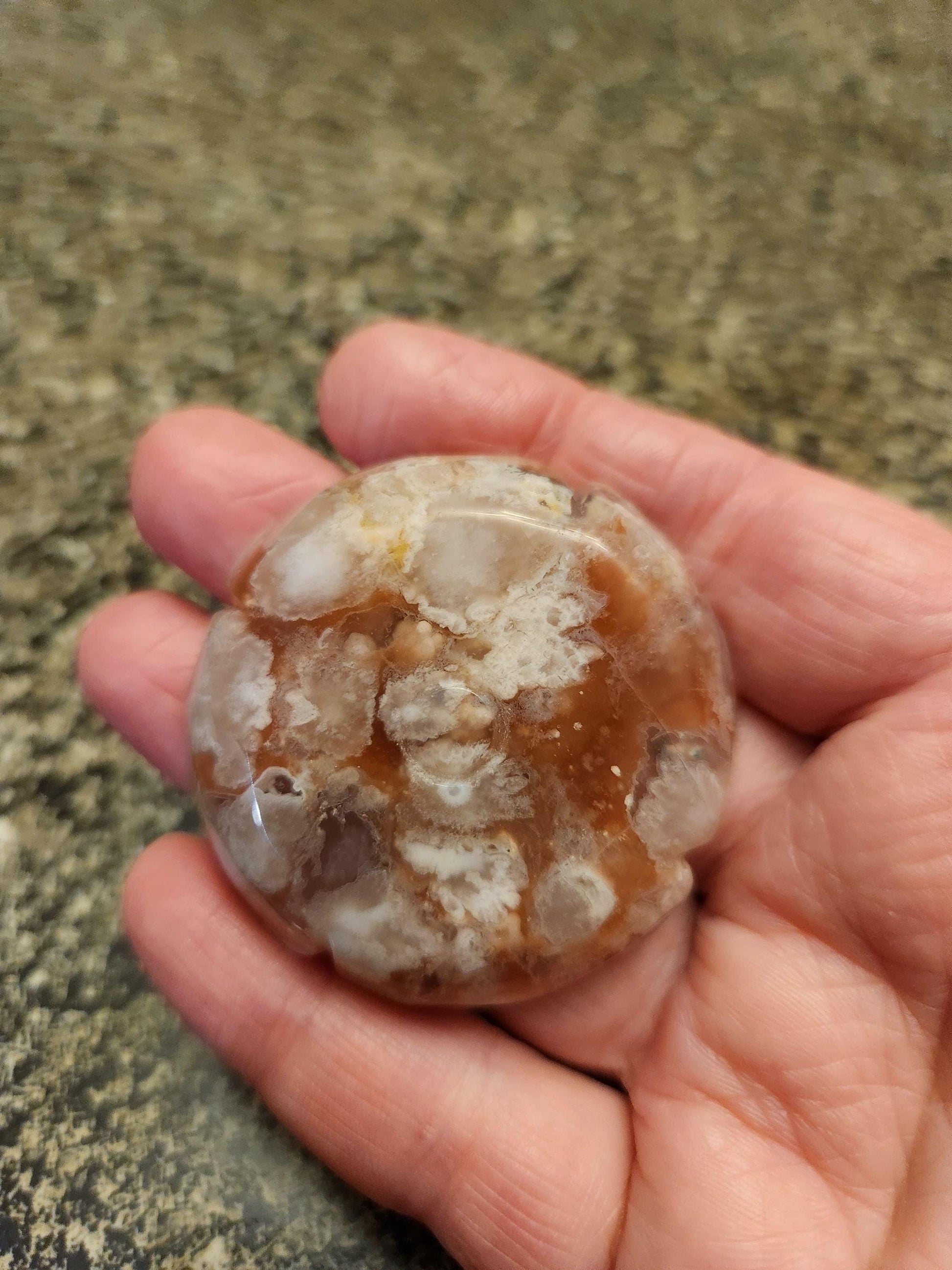 Flower Agate Crystal Carved Rose Bud: Pink, Red, and White Plumes