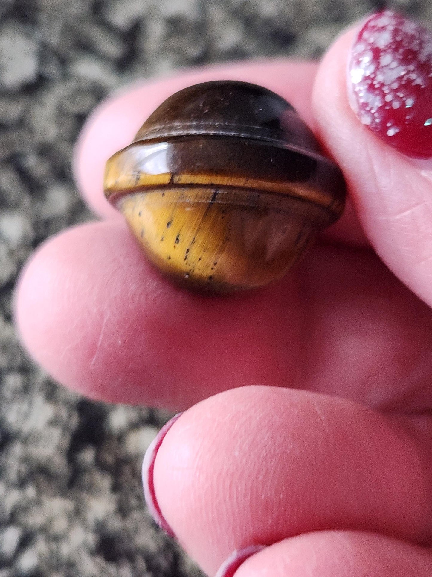 Unique Mini UFO Planet Figure Crystals, Tiger Eye Or Sodalite, One