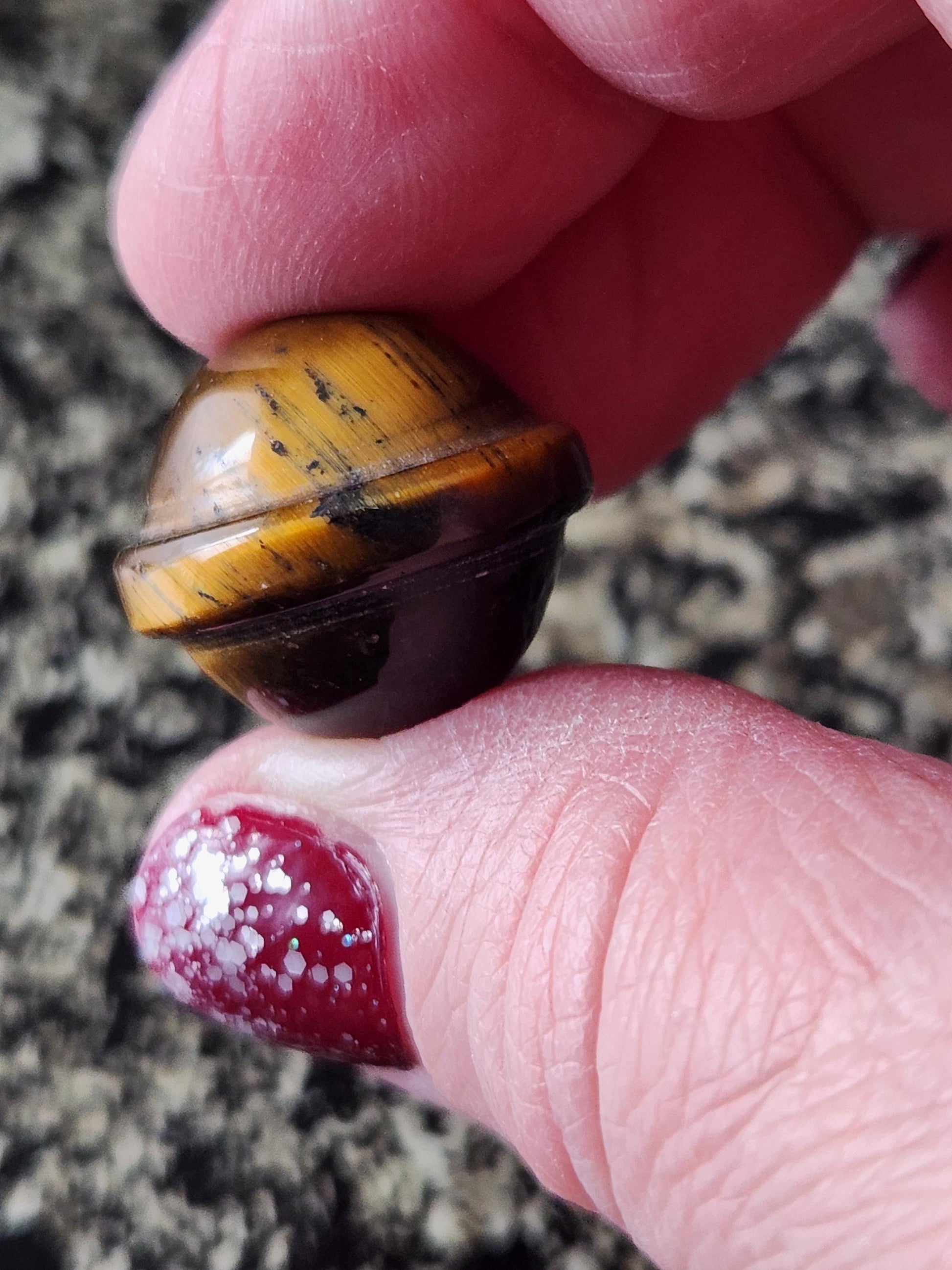 Unique Mini UFO Planet Figure Crystals, Tiger Eye Or Sodalite, One