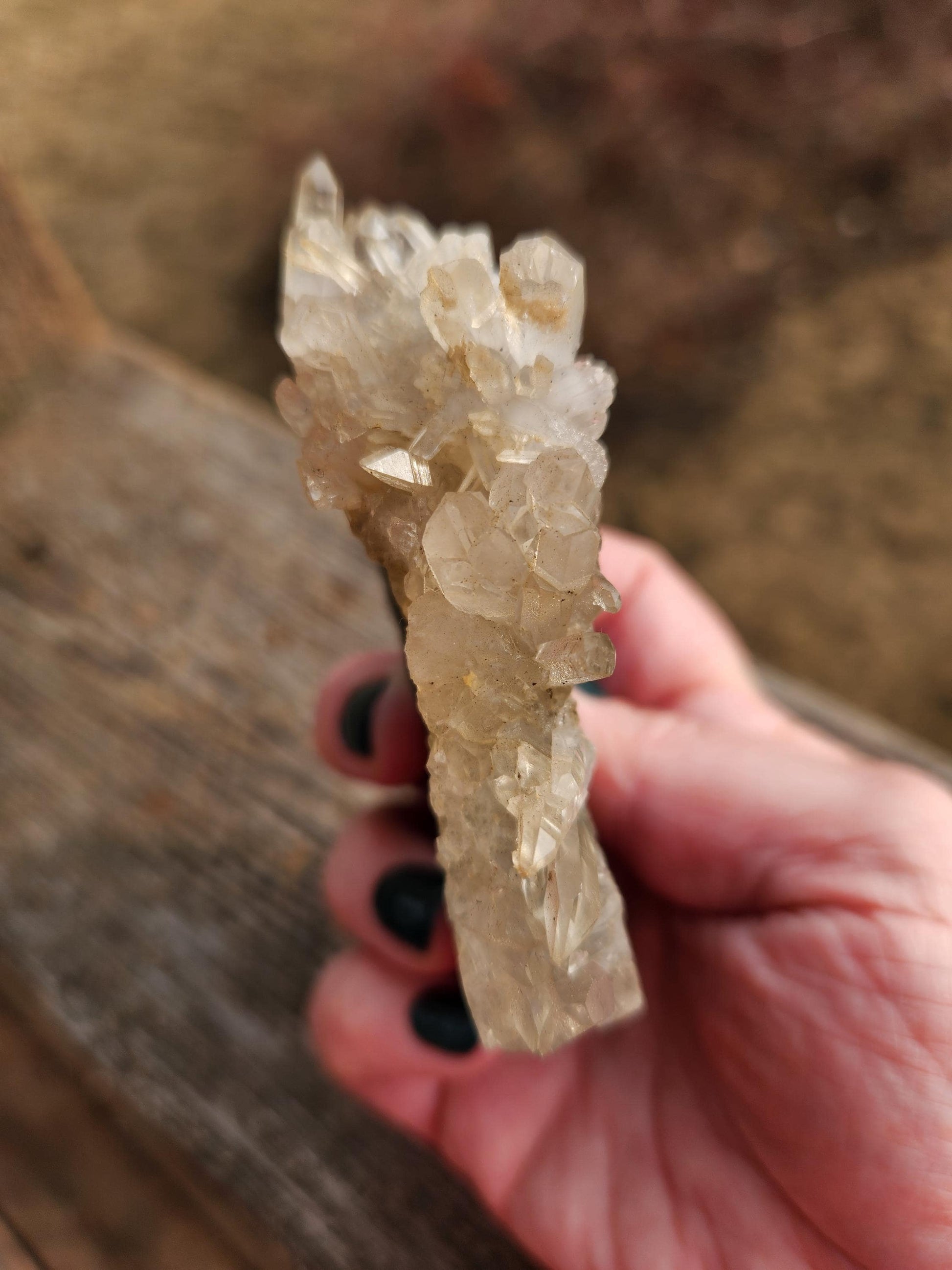 Super Unique Clear Quartz with Matrix Angel Or Fairy Carving Natural Stone Crystal