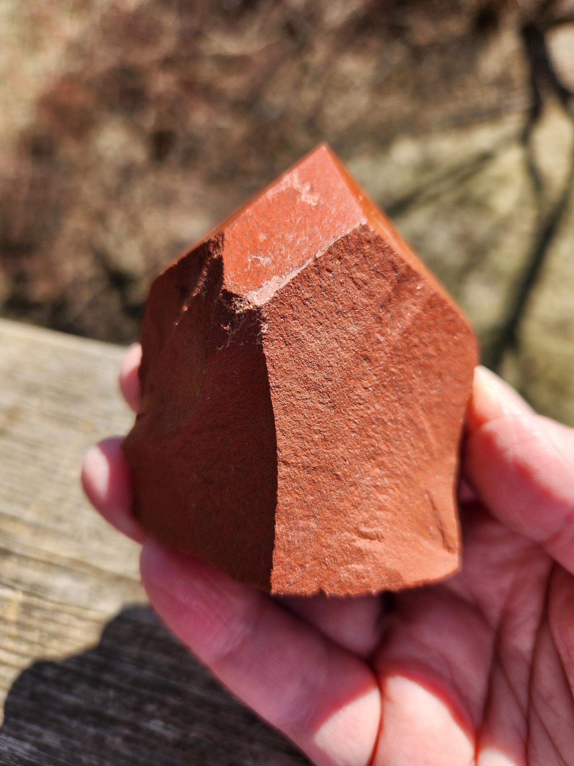 AAA Red Jasper Point: Top Polished Crystal, Root Chakra Stone