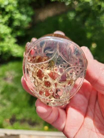 Smoky Quartz Money Toad: AAA Crystal Carving, All Natural, Very Clear