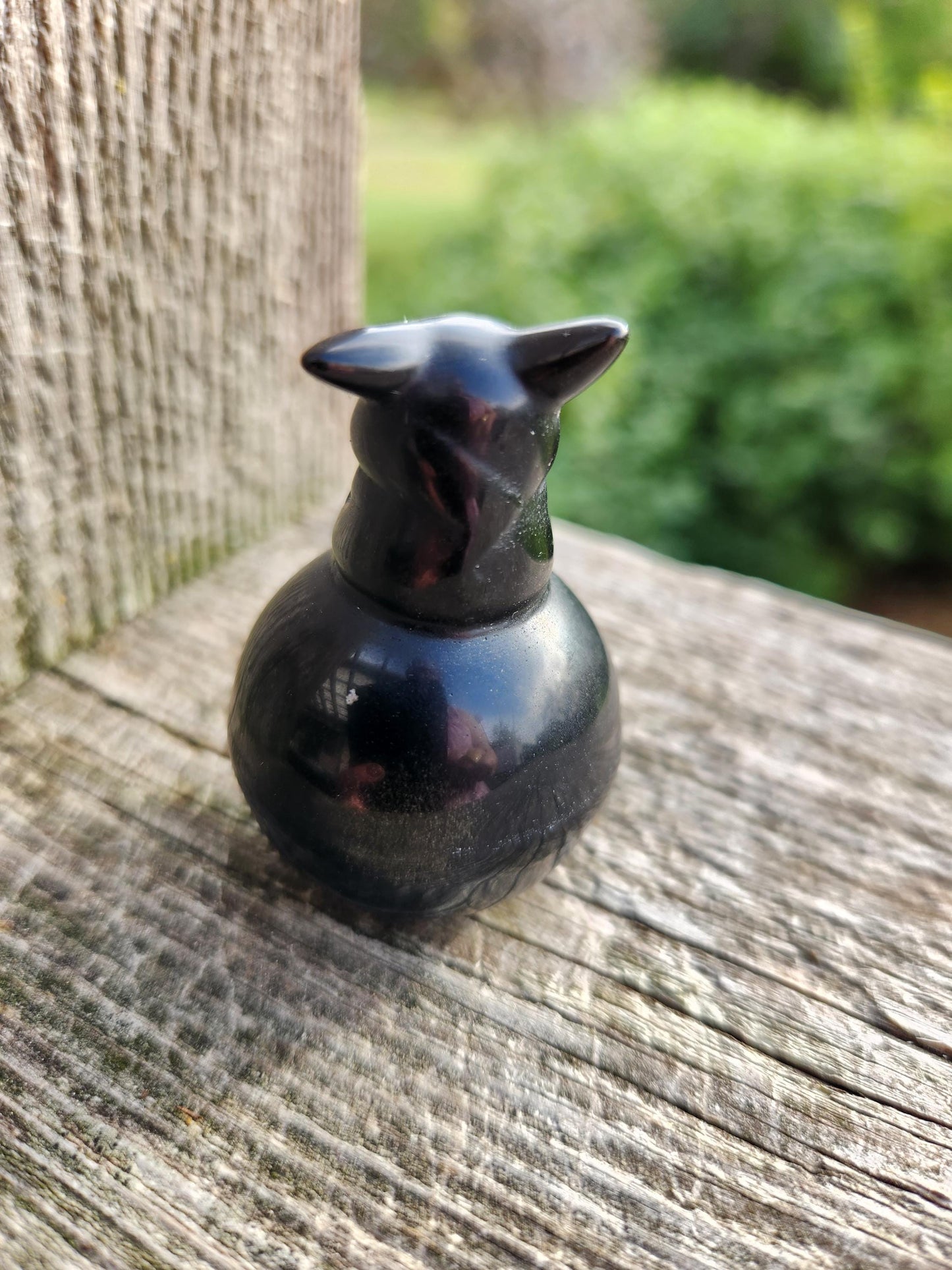 Super Cute Black Obsidian Pikachu On Poke Ball Natural Stone Crystal, Pokémon, Gift