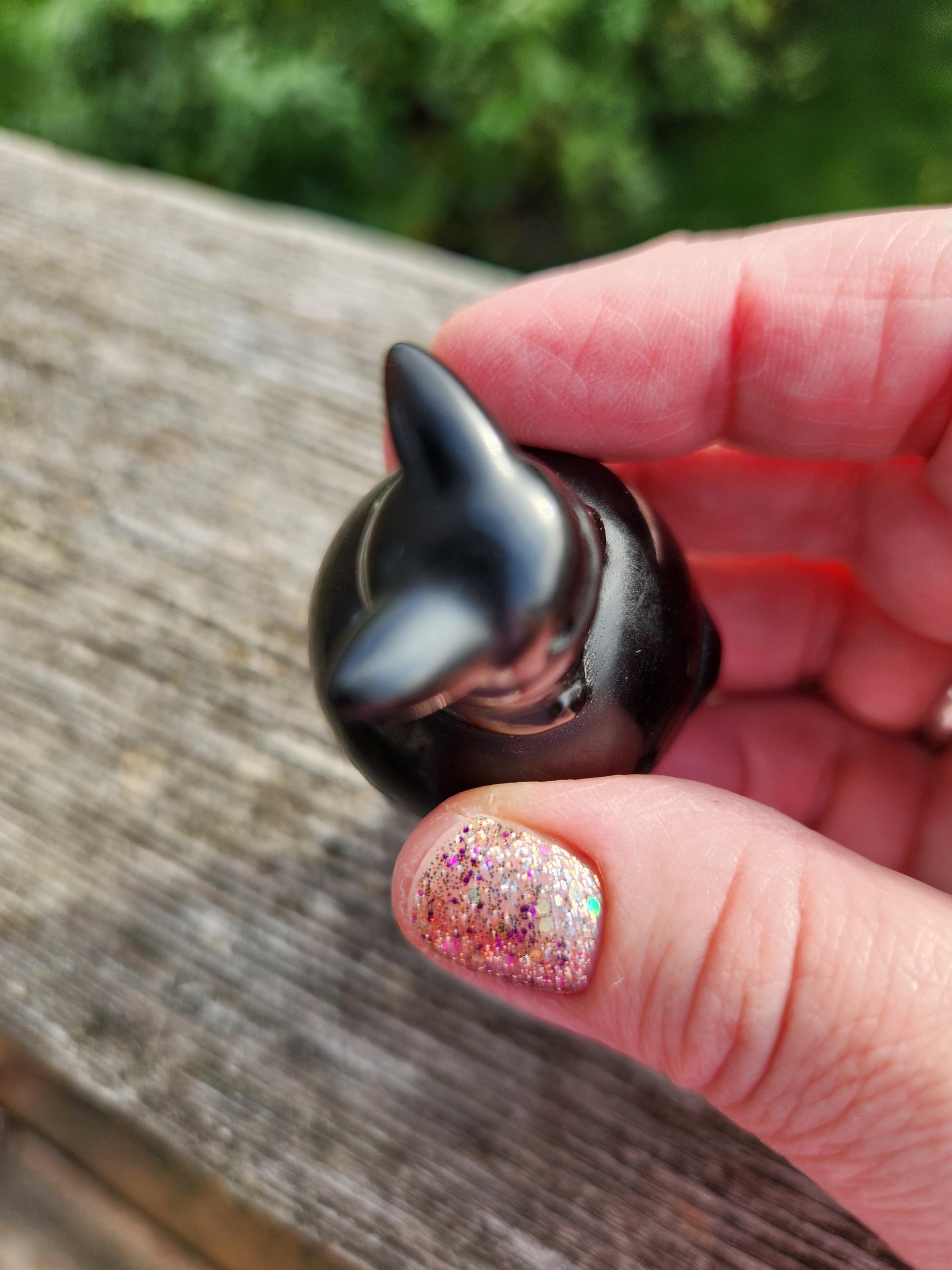 Super Cute Black Obsidian Pikachu On Poke Ball Natural Stone Crystal, Pokémon, Gift