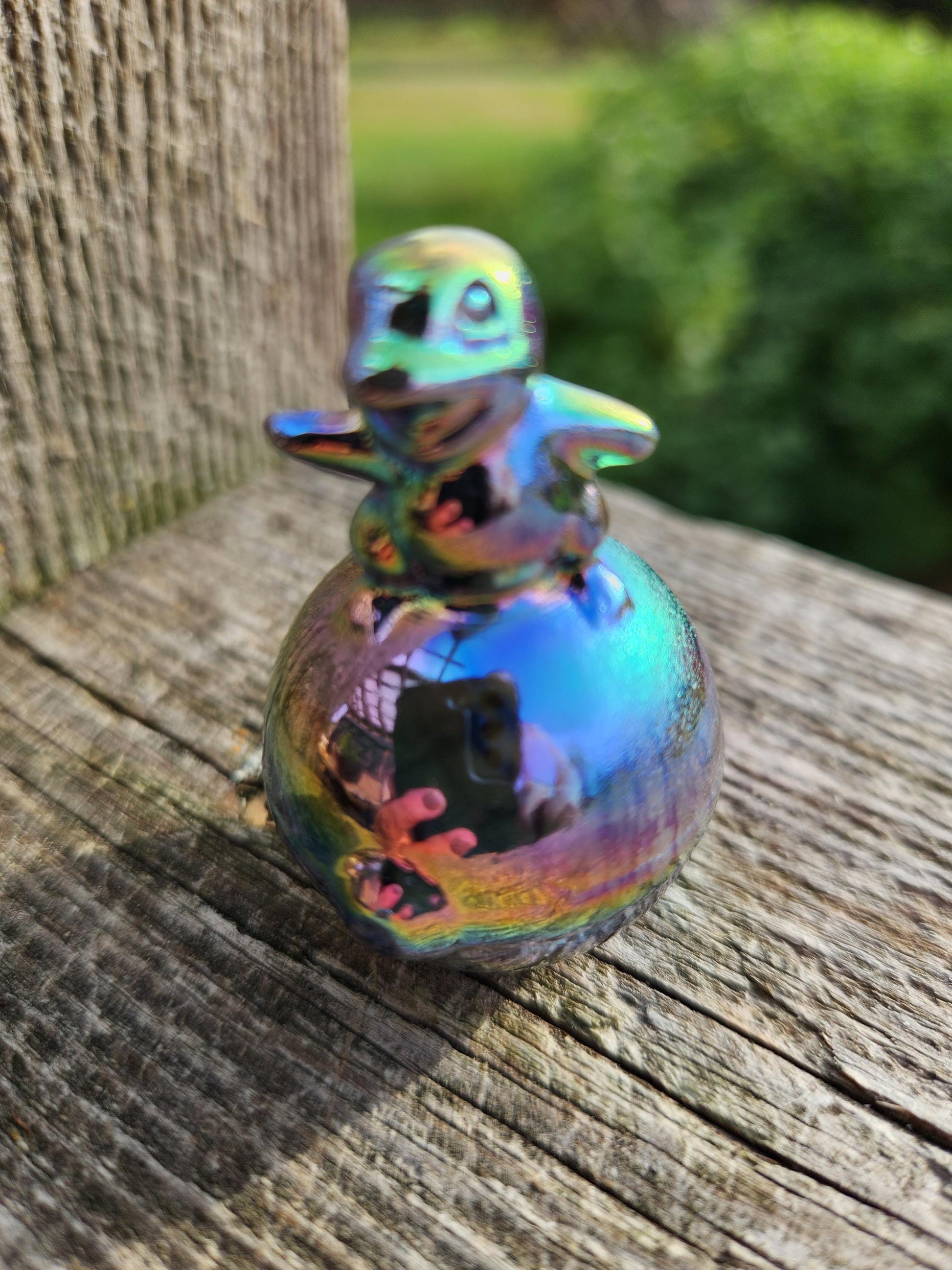 Super Cute Aura Charmander On Poke Ball Natural Stone Crystal, Pokémon, Gift