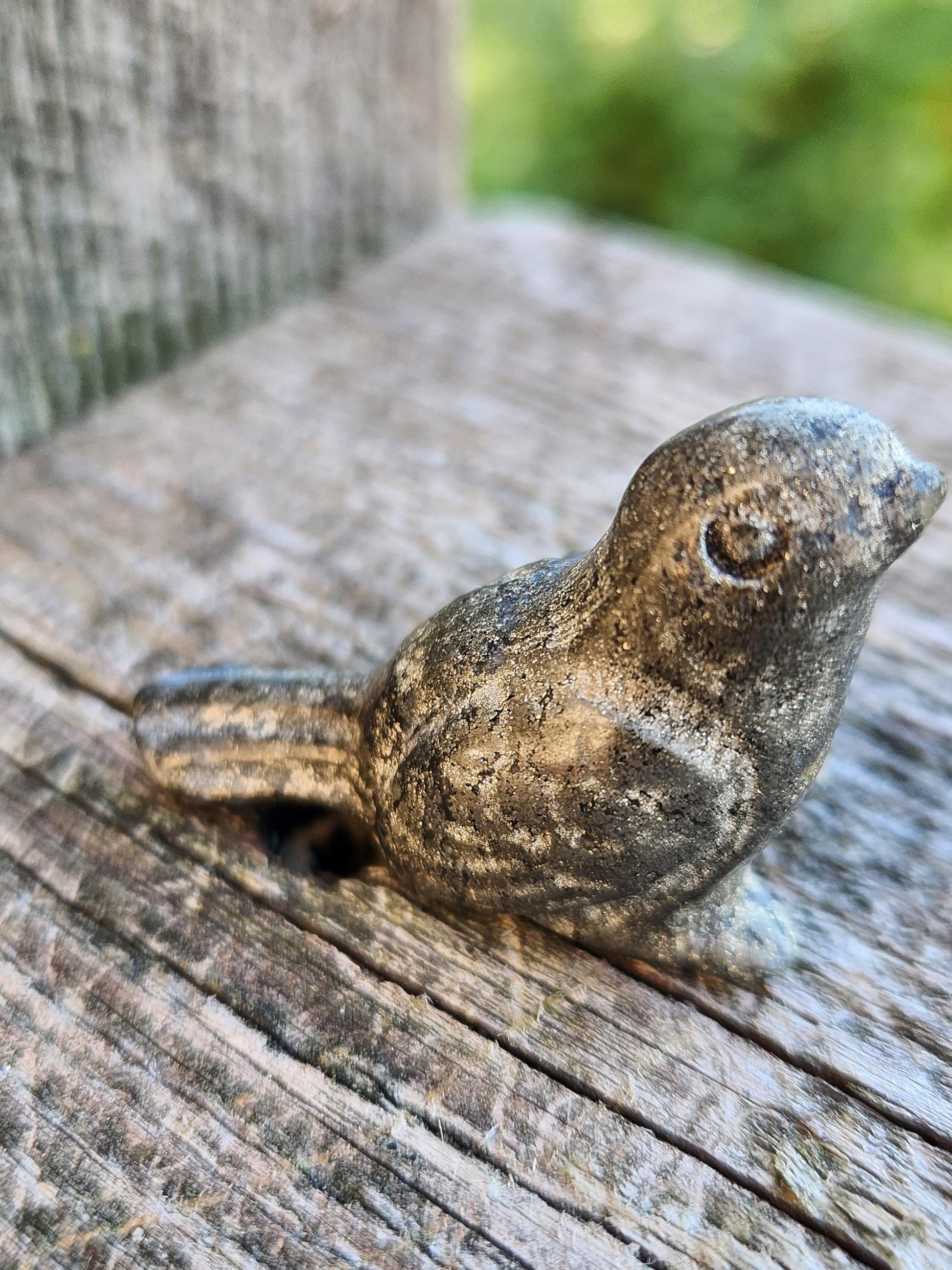 Small Pyrite Bird Carving Natural Stone Crystal