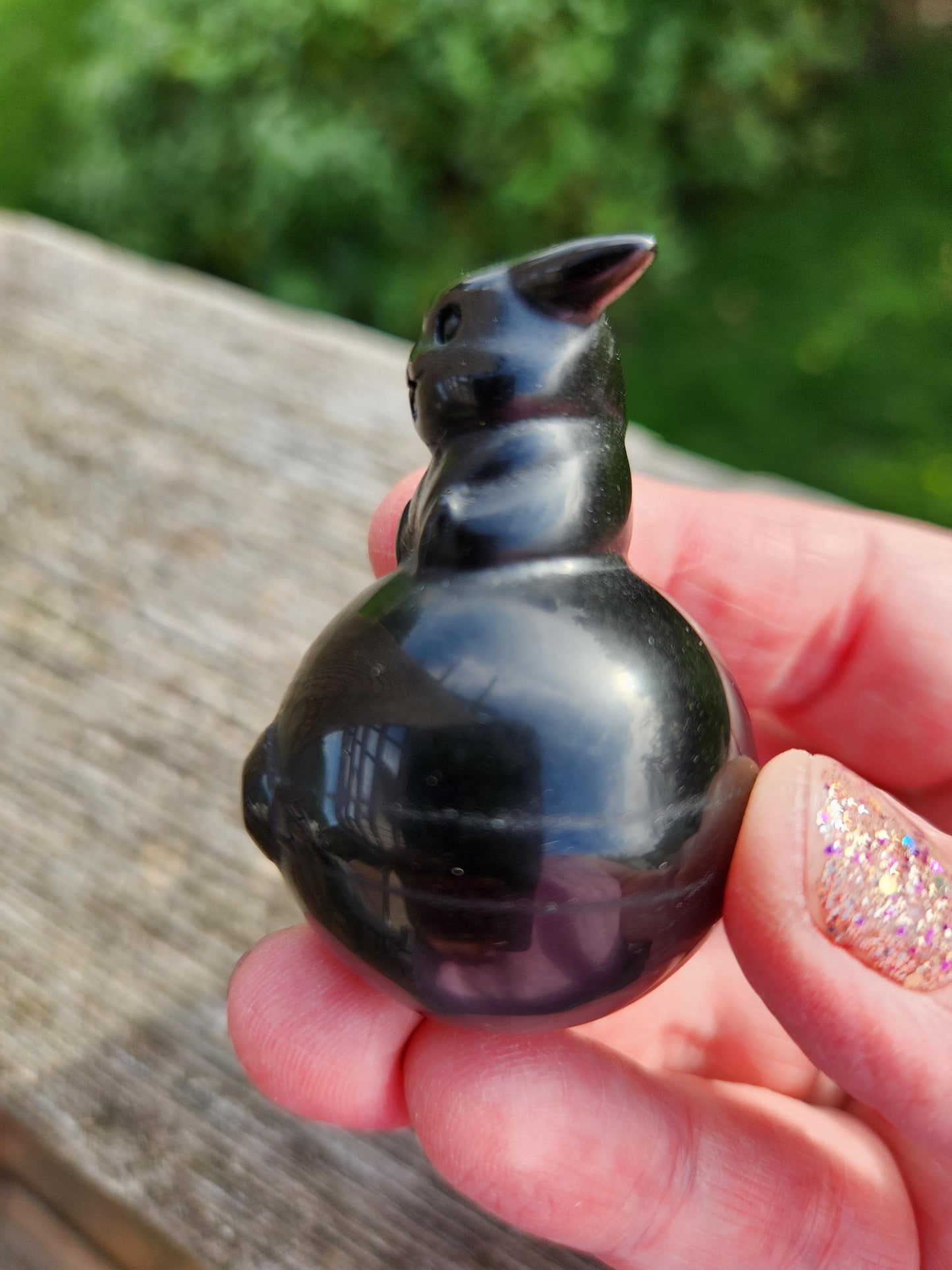 Super Cute Black Obsidian Pikachu On Poke Ball Natural Stone Crystal, Pokémon, Gift