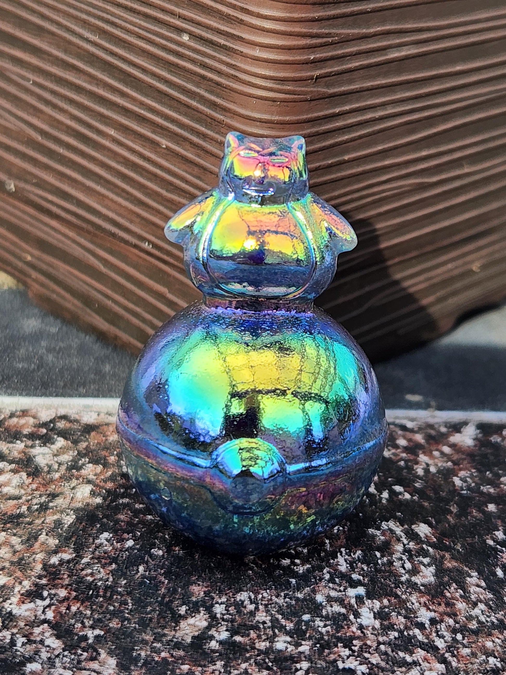 Super Cute Aura Snorlax On Poke Ball Natural Stone Crystal, Pokémon, Gift