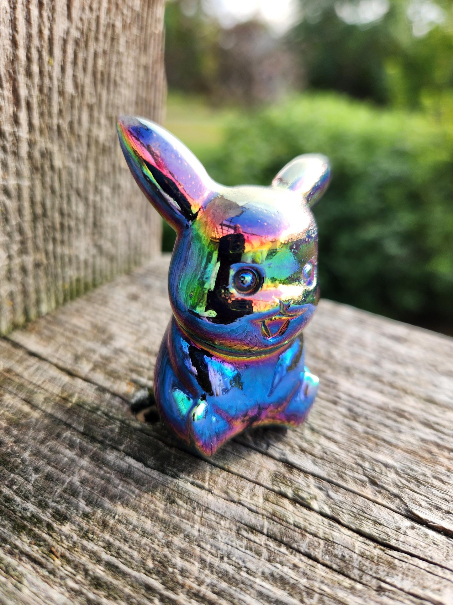 Super Cute Aura Pikachu Natural Stone Crystal, Pokémon, Gift