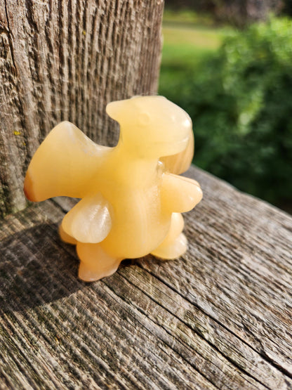 Super Cute Yellow Calcite Charizard, Pokemon, Dragon