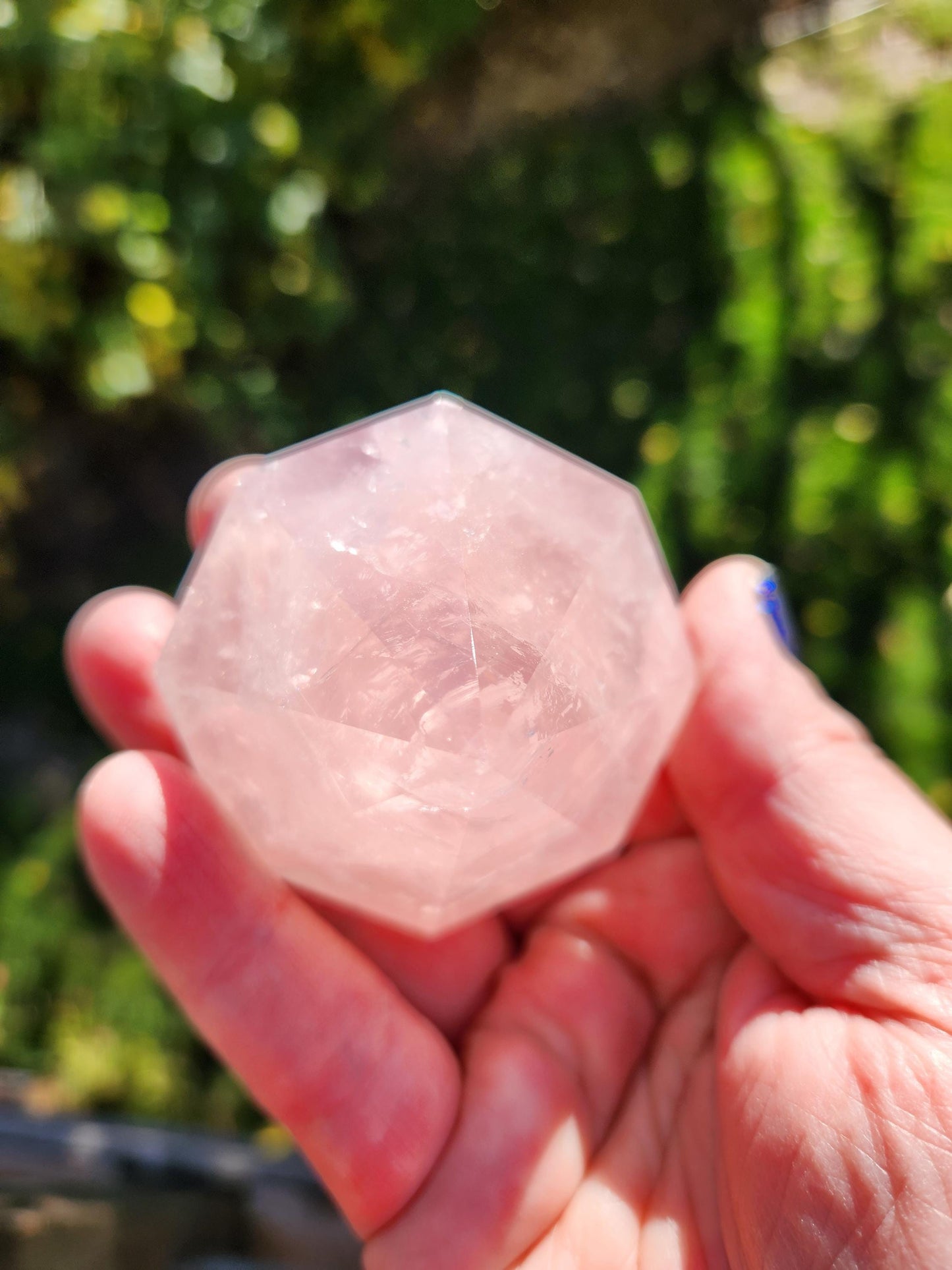 AAA Pink Rose Quartz Crystal Diamond, Extractor, Energy Work