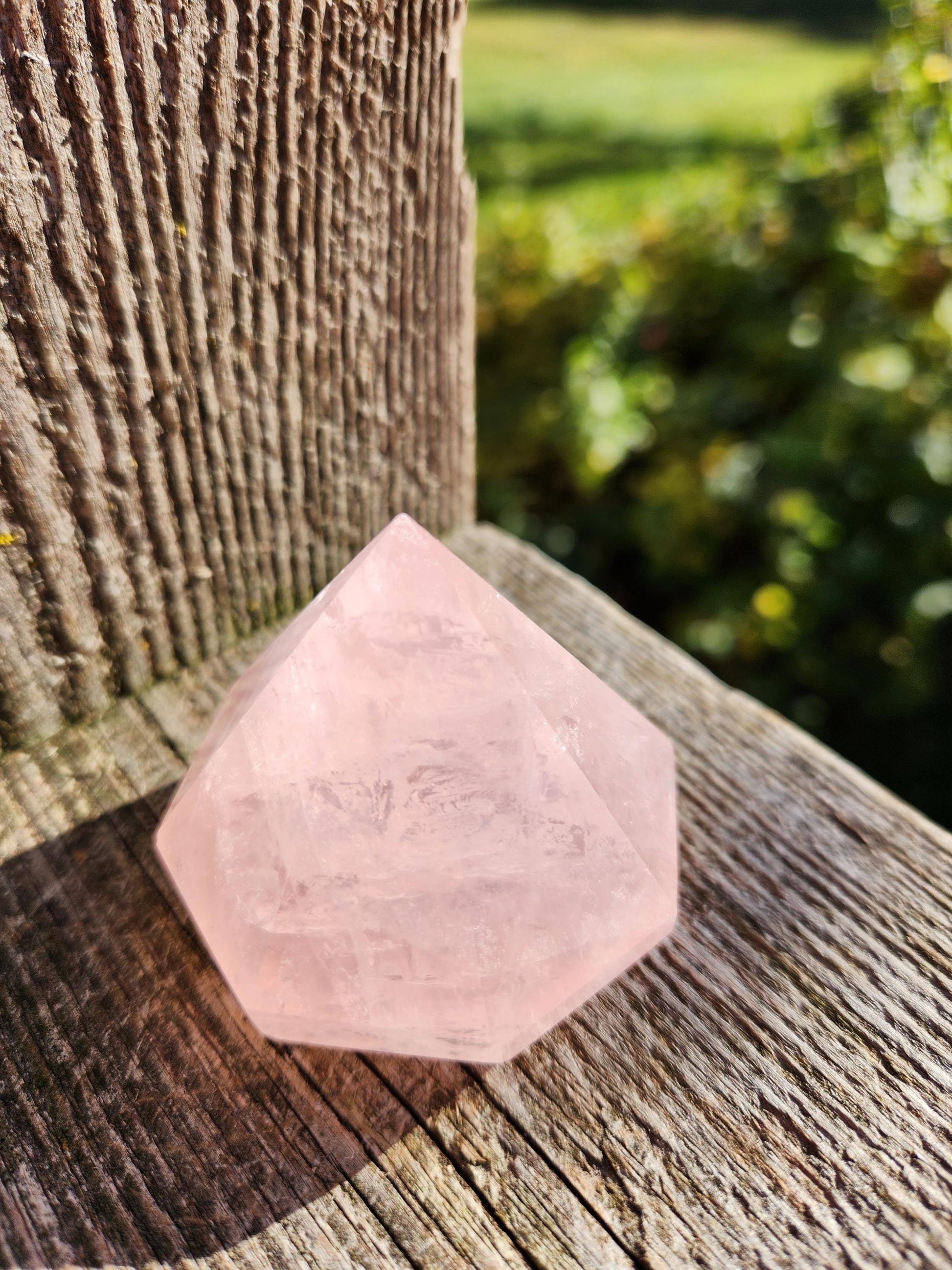 AAA Pink Rose Quartz Crystal Diamond, Extractor, Energy Work