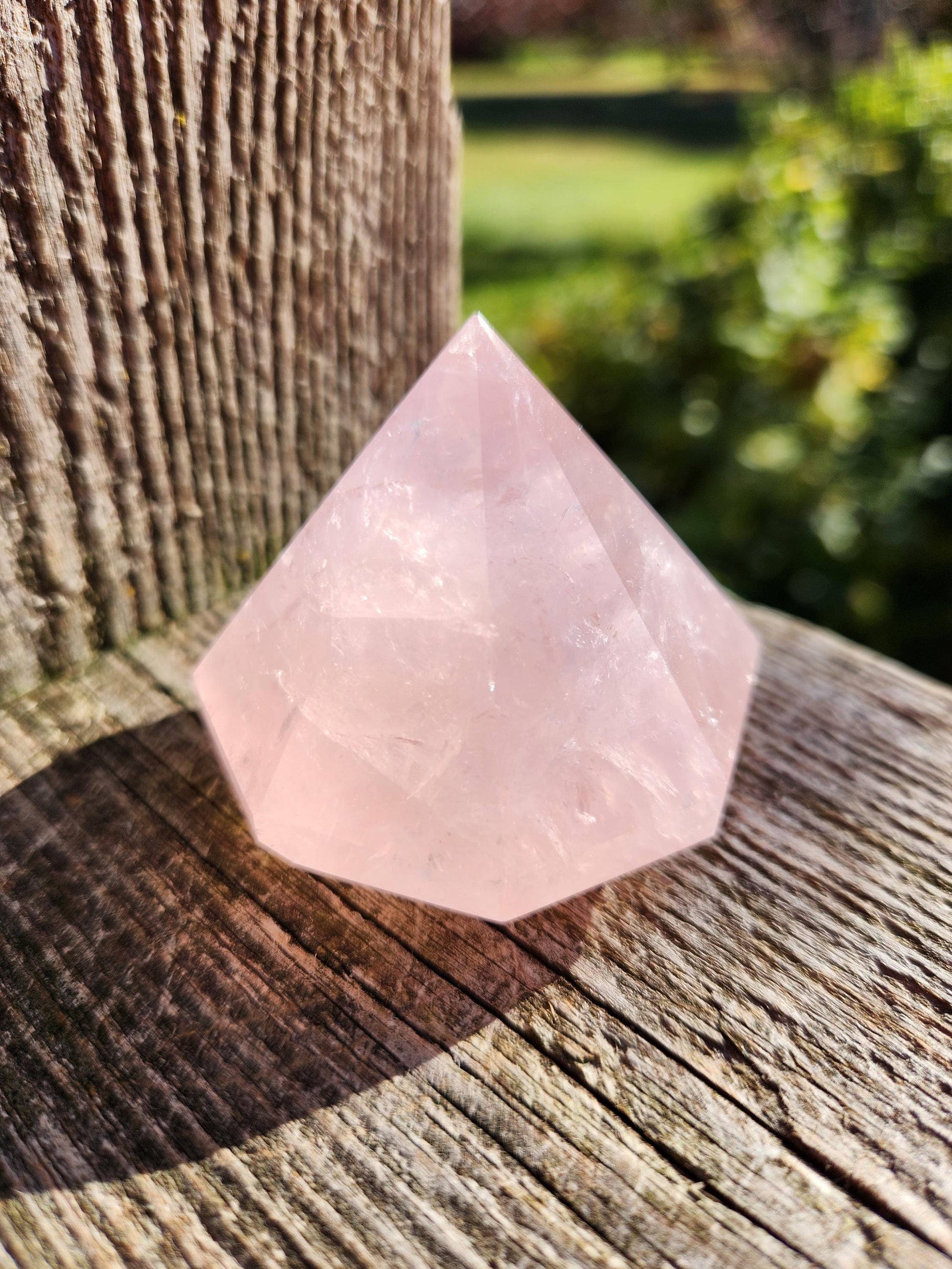 AAA Pink Rose Quartz Crystal Diamond, Extractor, Energy Work