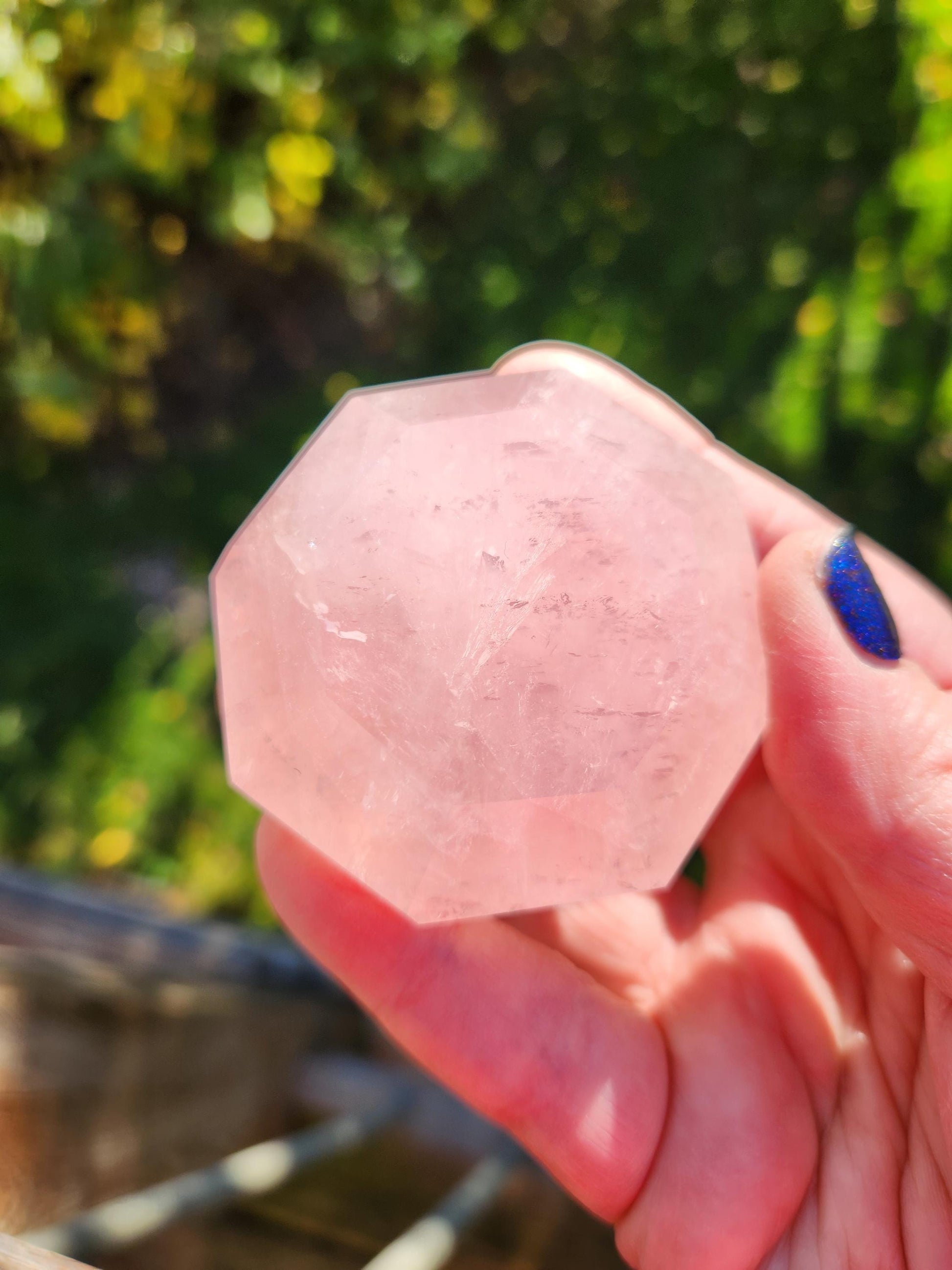 AAA Pink Rose Quartz Crystal Diamond, Extractor, Energy Work