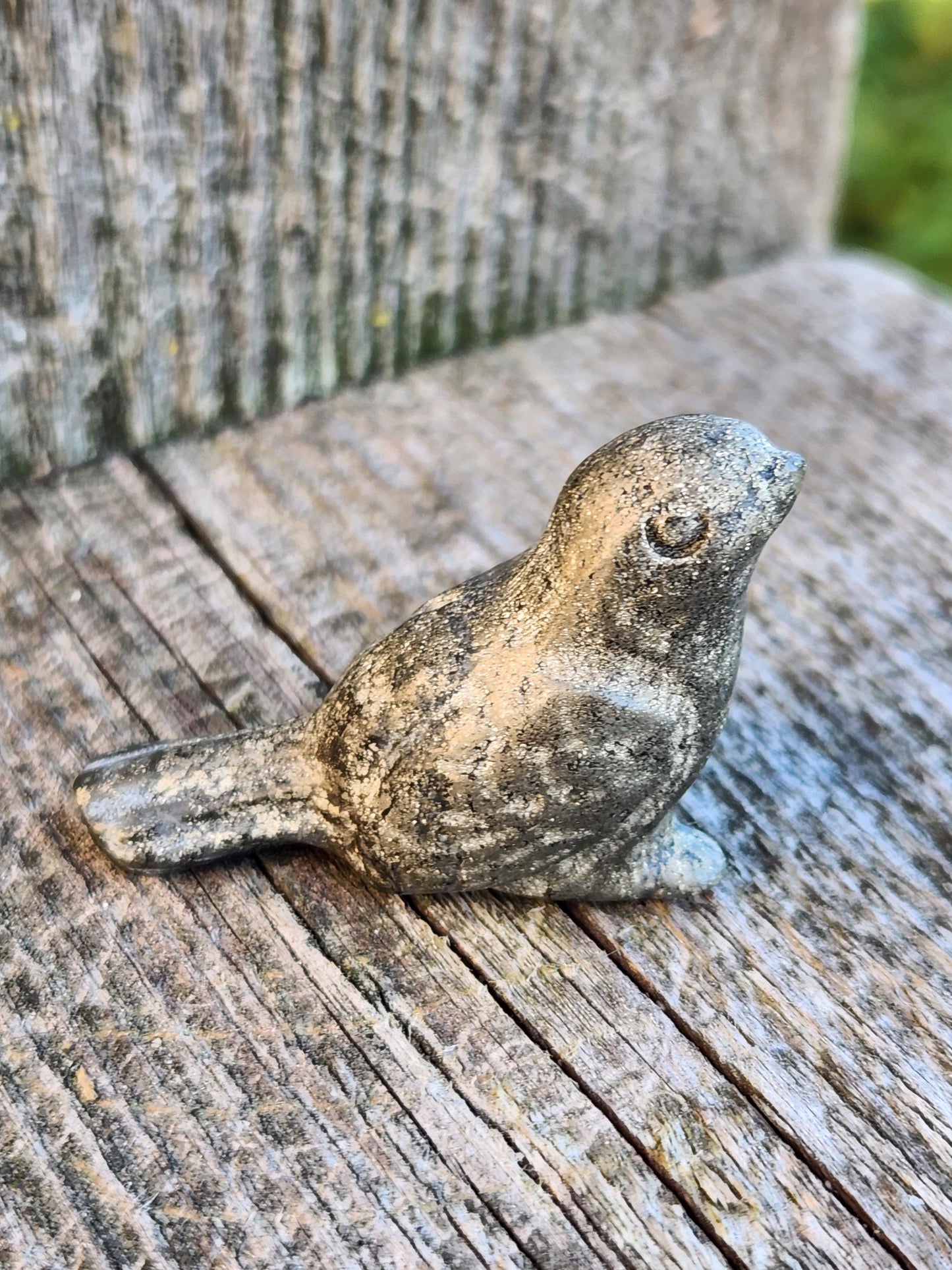 Small Pyrite Bird Carving Natural Stone Crystal